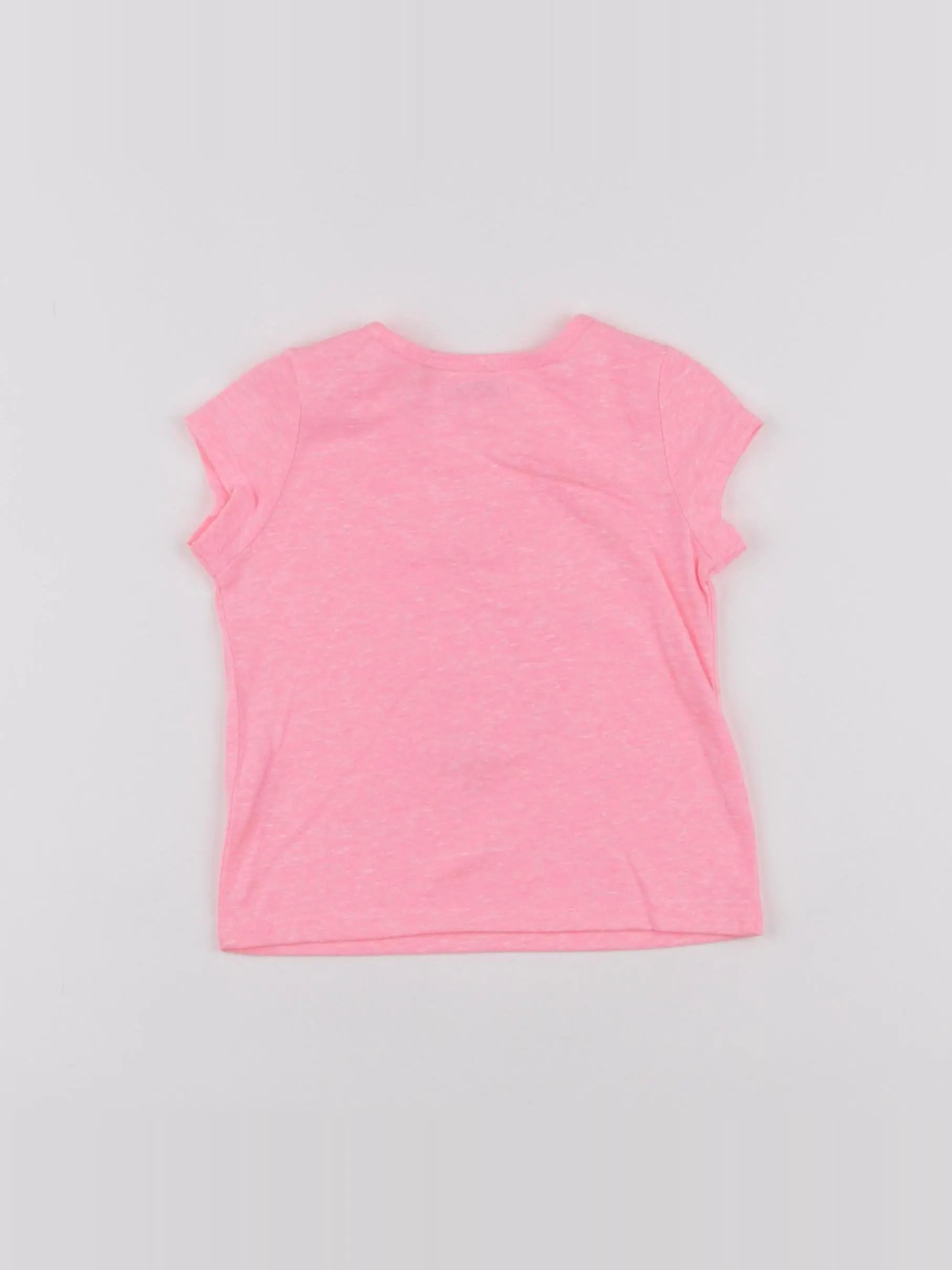 IKKS - tee-shirt rose fluo - 6 mois