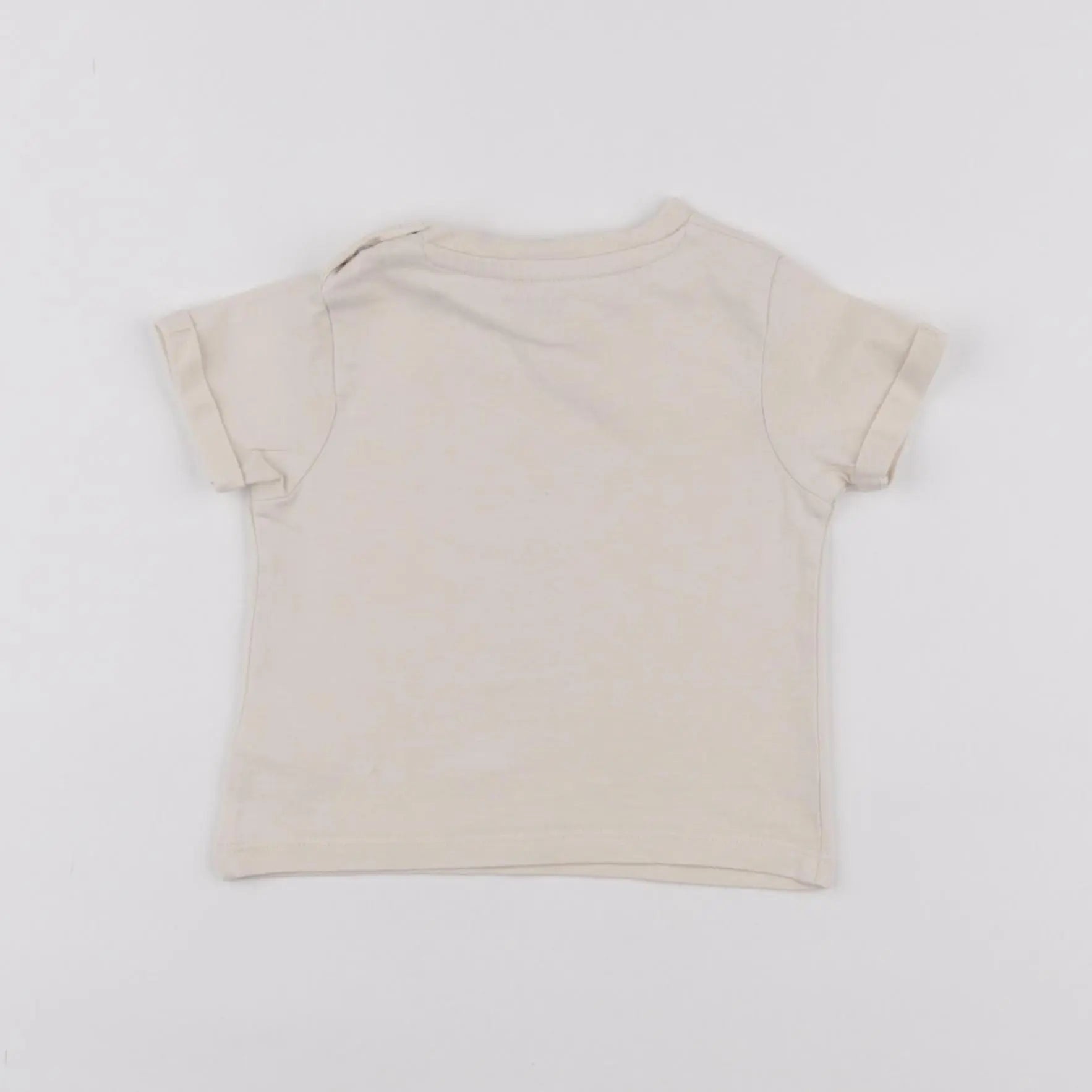 Vertbaudet - tee-shirt beige - 6 mois
