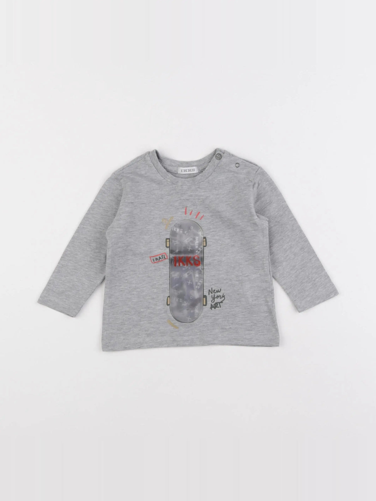 IKKS - tee-shirt gris - 6 mois