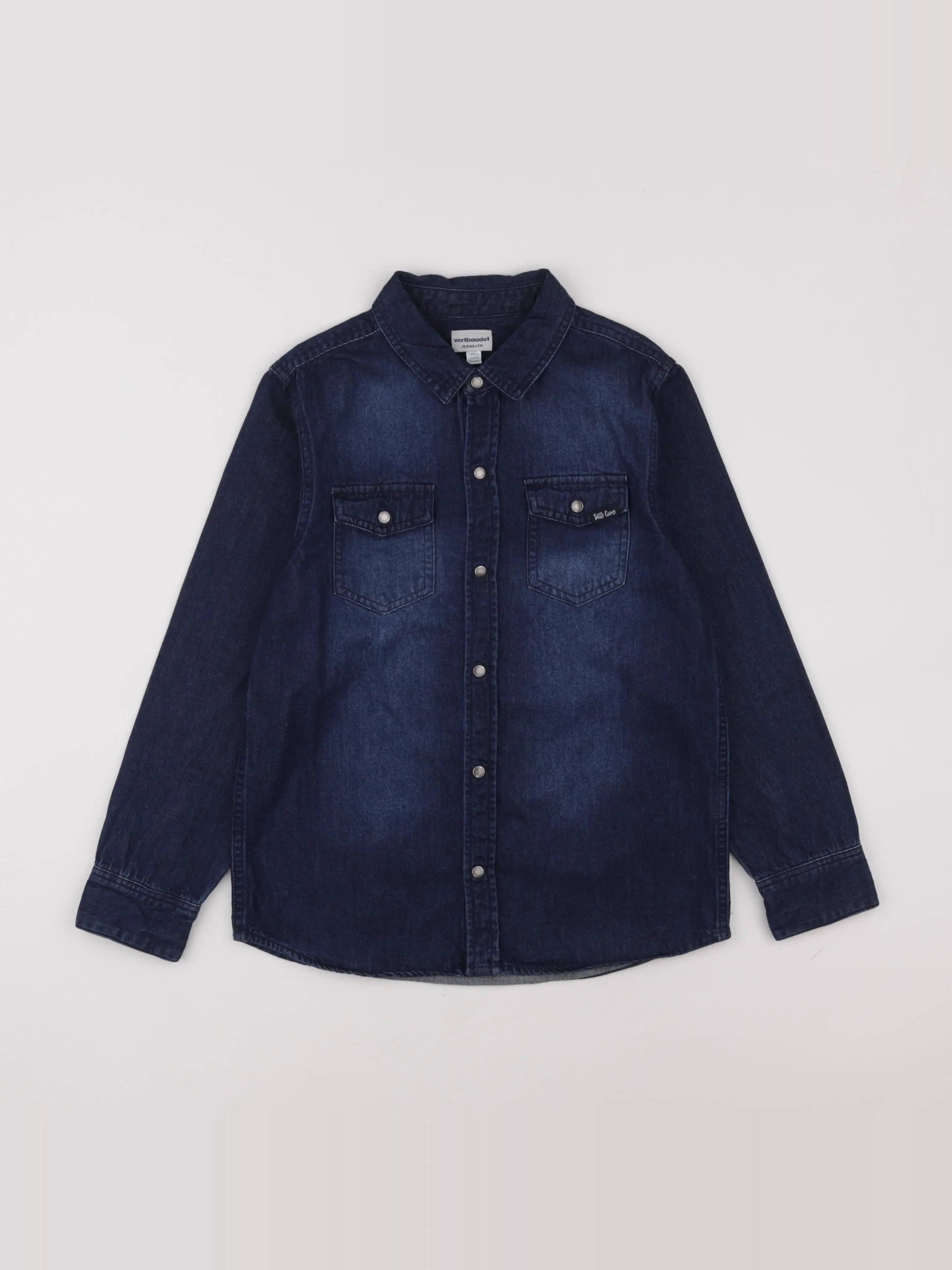Vertbaudet - chemise bleu - 10 ans