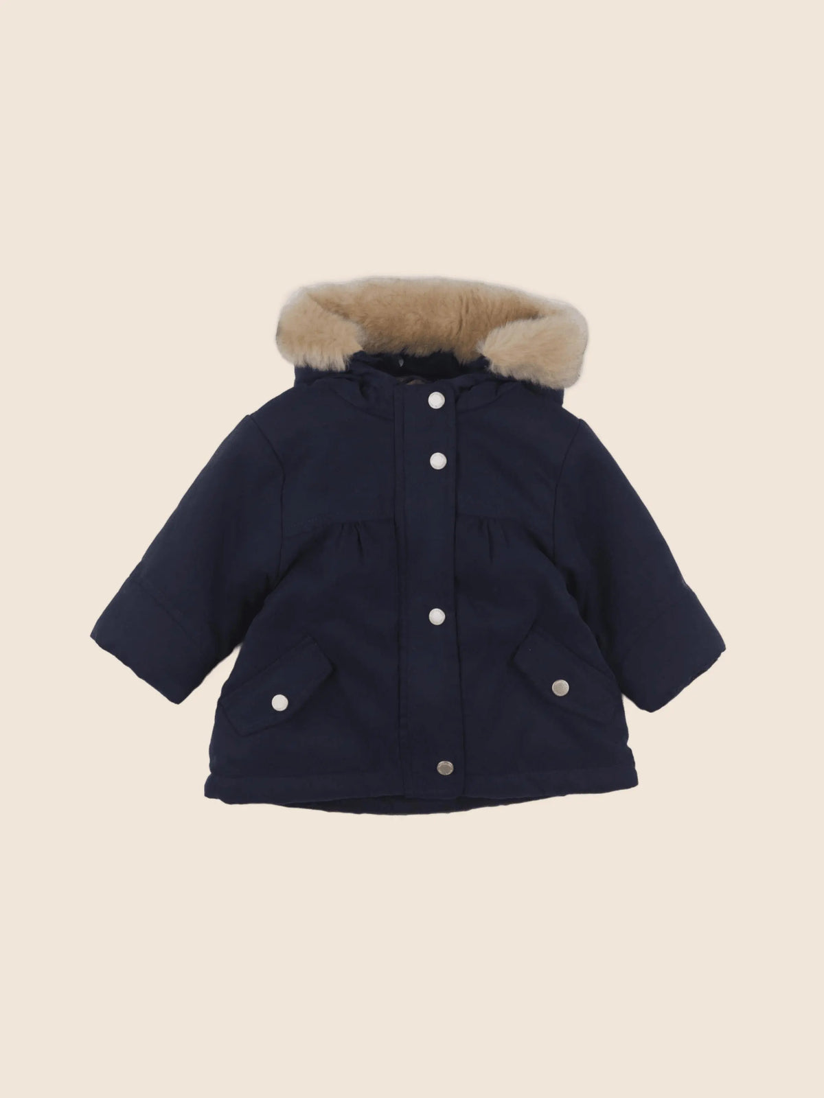 Vertbaudet - manteau doublure amovible bleu - 6 mois
