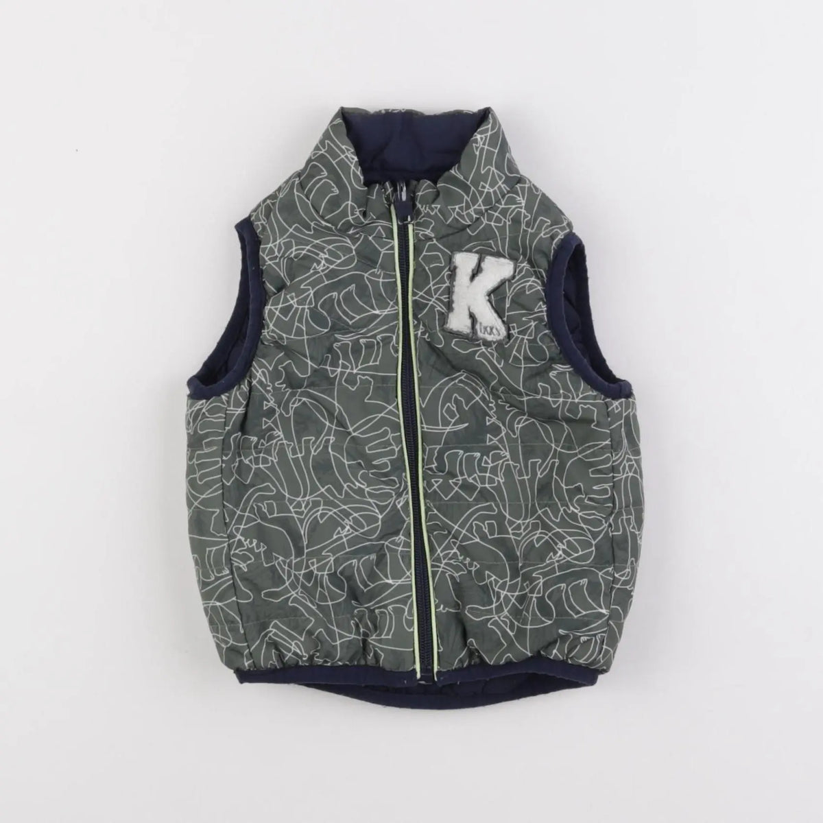 IKKS - doudoune vert, bleu - 12 mois