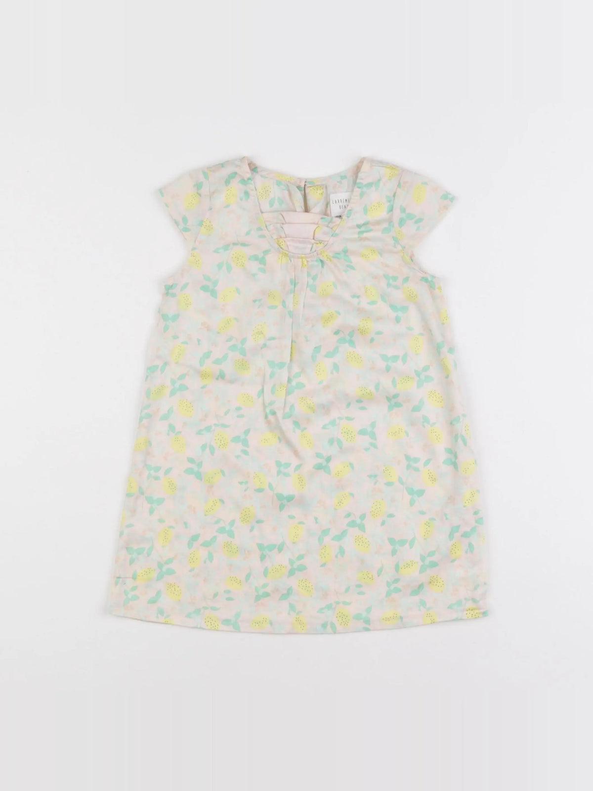 Carrément Beau - robe jaune, rose - 18 mois