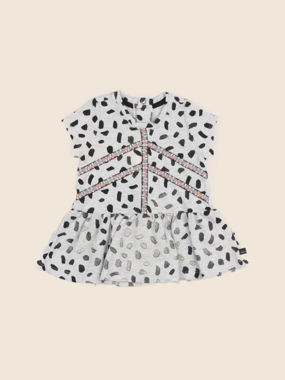 IKKS - robe gris, noir - 3 mois