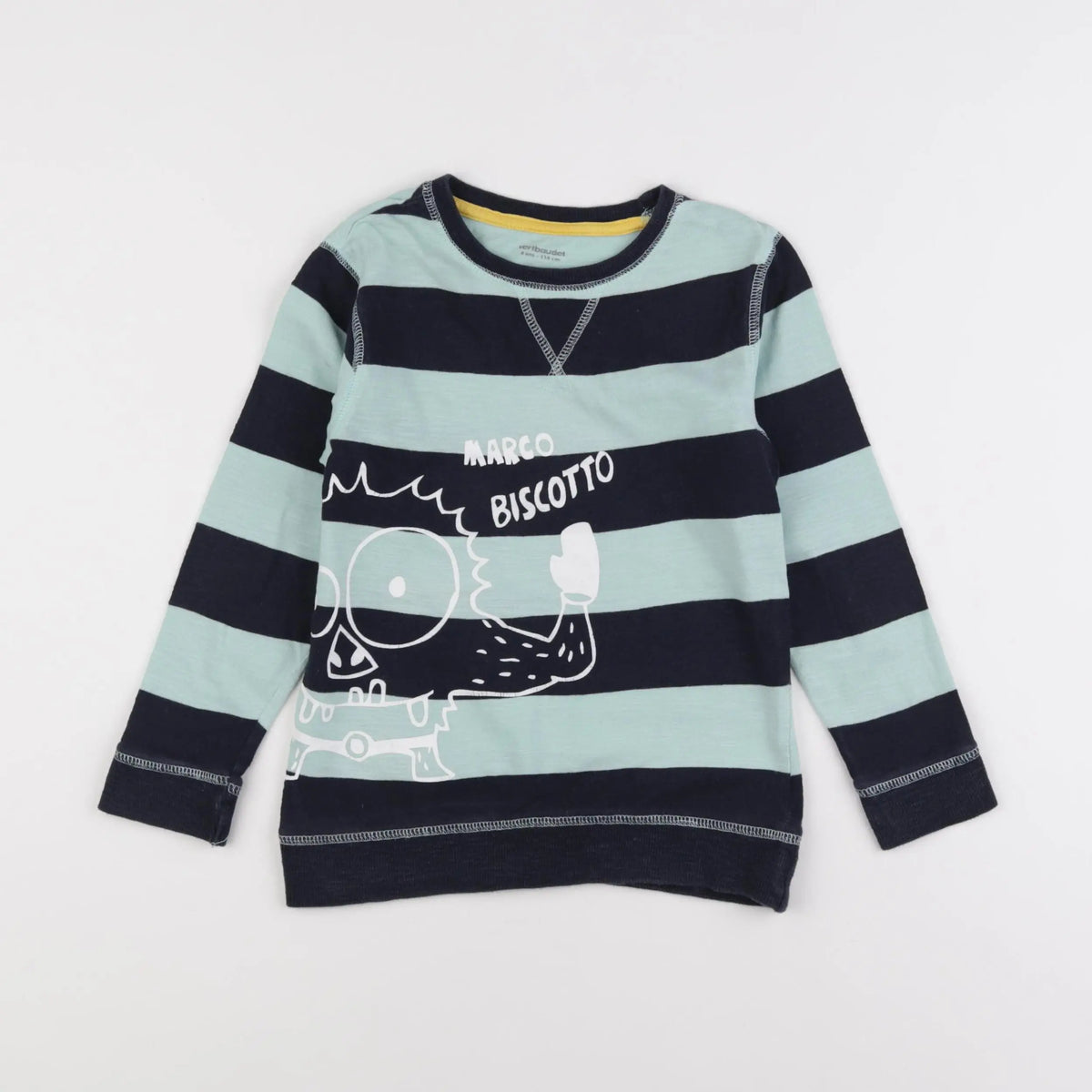 Vertbaudet - tee-shirt bleu - 6 ans