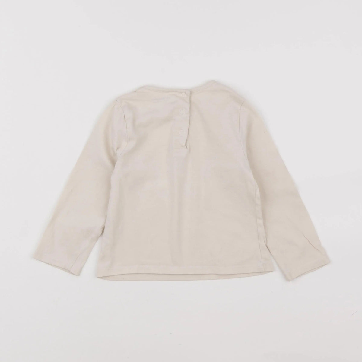 Vertbaudet - tee-shirt beige - 18 mois