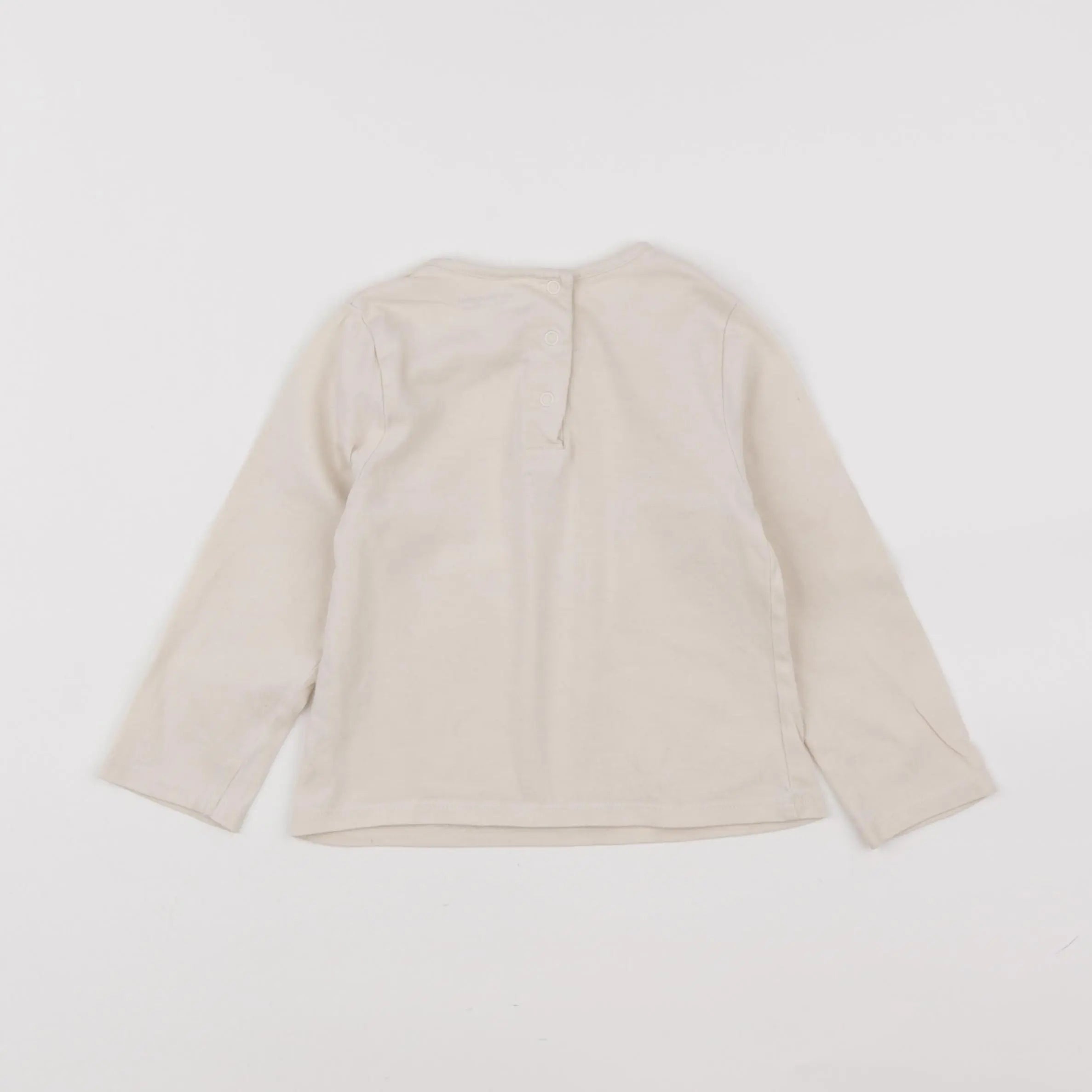 Vertbaudet - tee-shirt beige - 18 mois