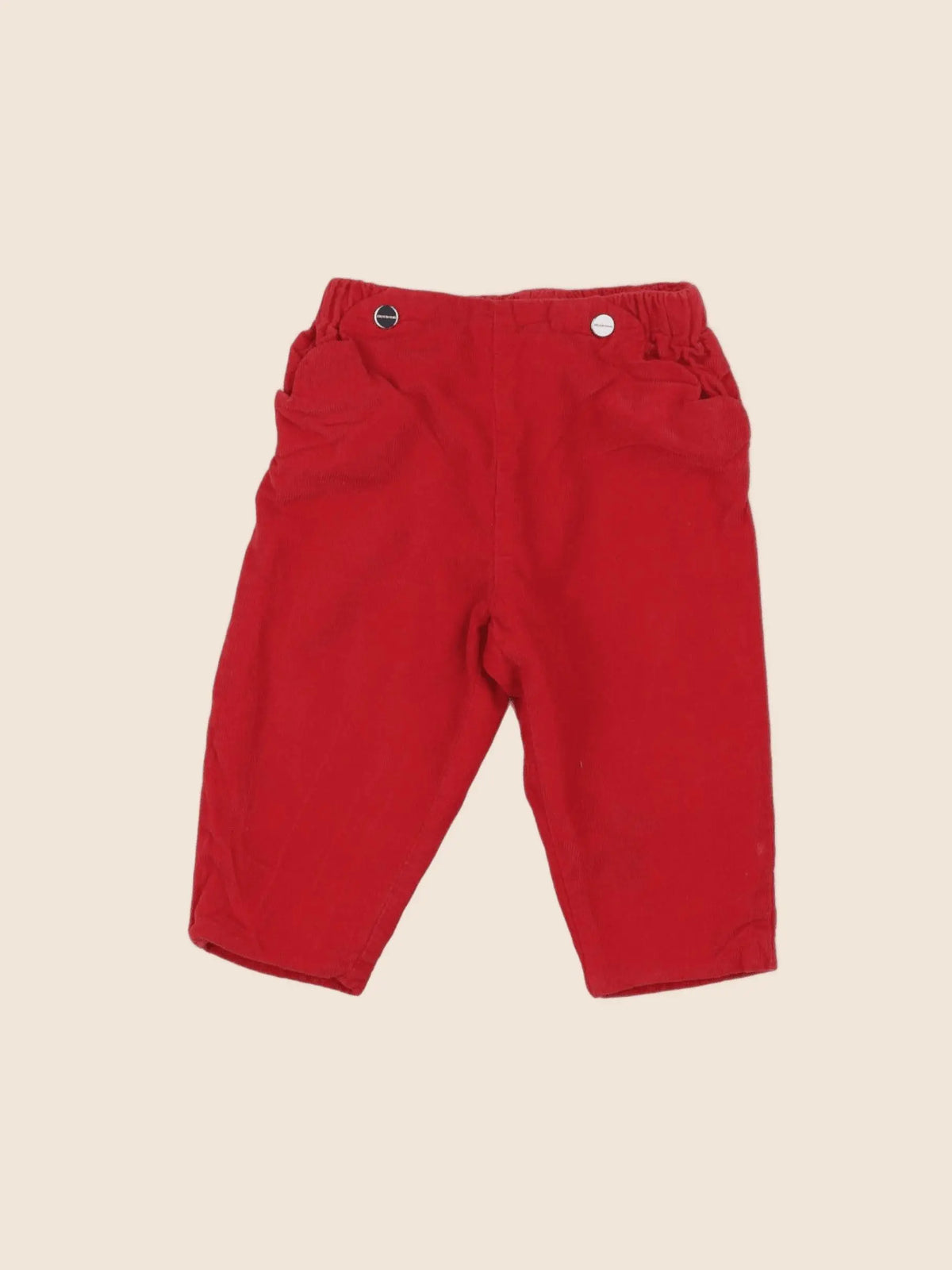 Jacadi - pantalon doublé rouge - 6 mois