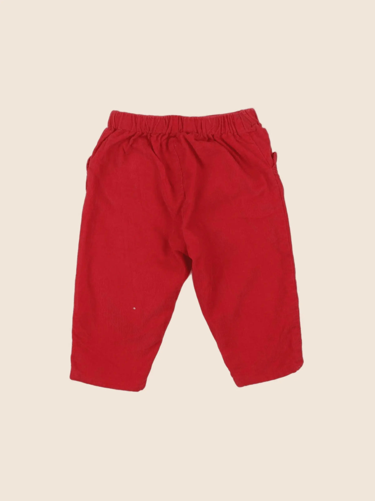 Jacadi - pantalon doublé rouge - 6 mois