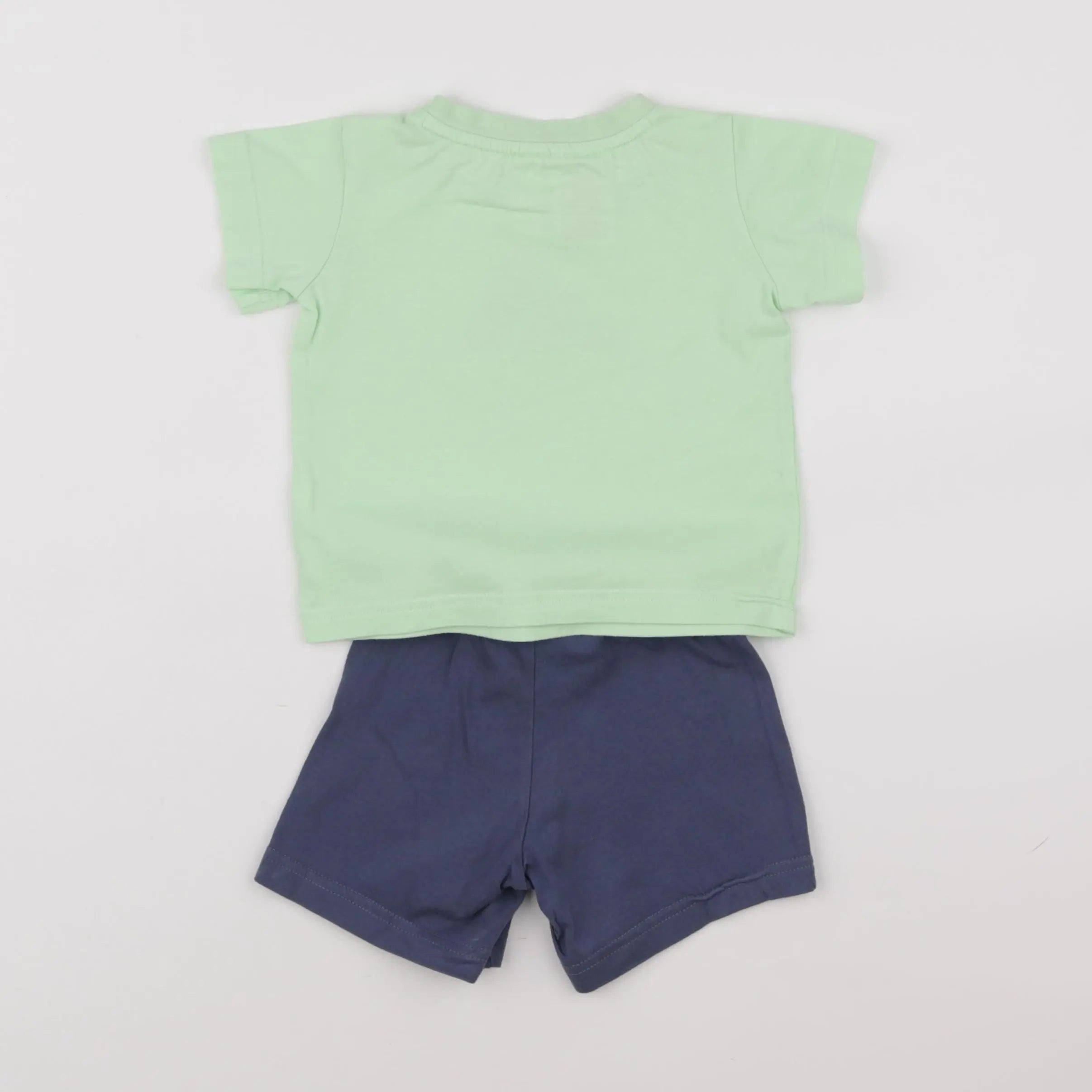 Adidas - ensemble bleu, vert - 6/9 mois