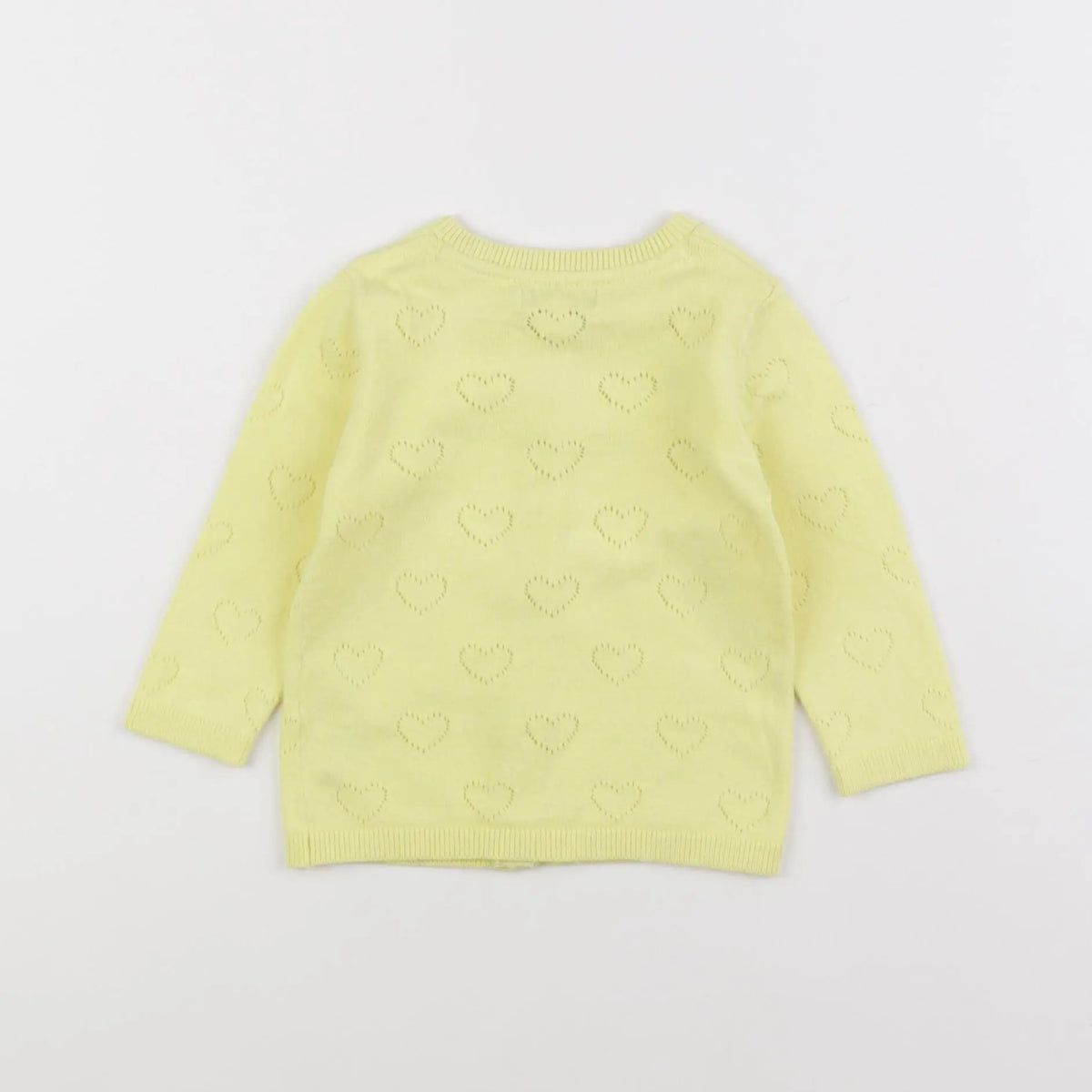 Vertbaudet - gilet jaune - 9 mois