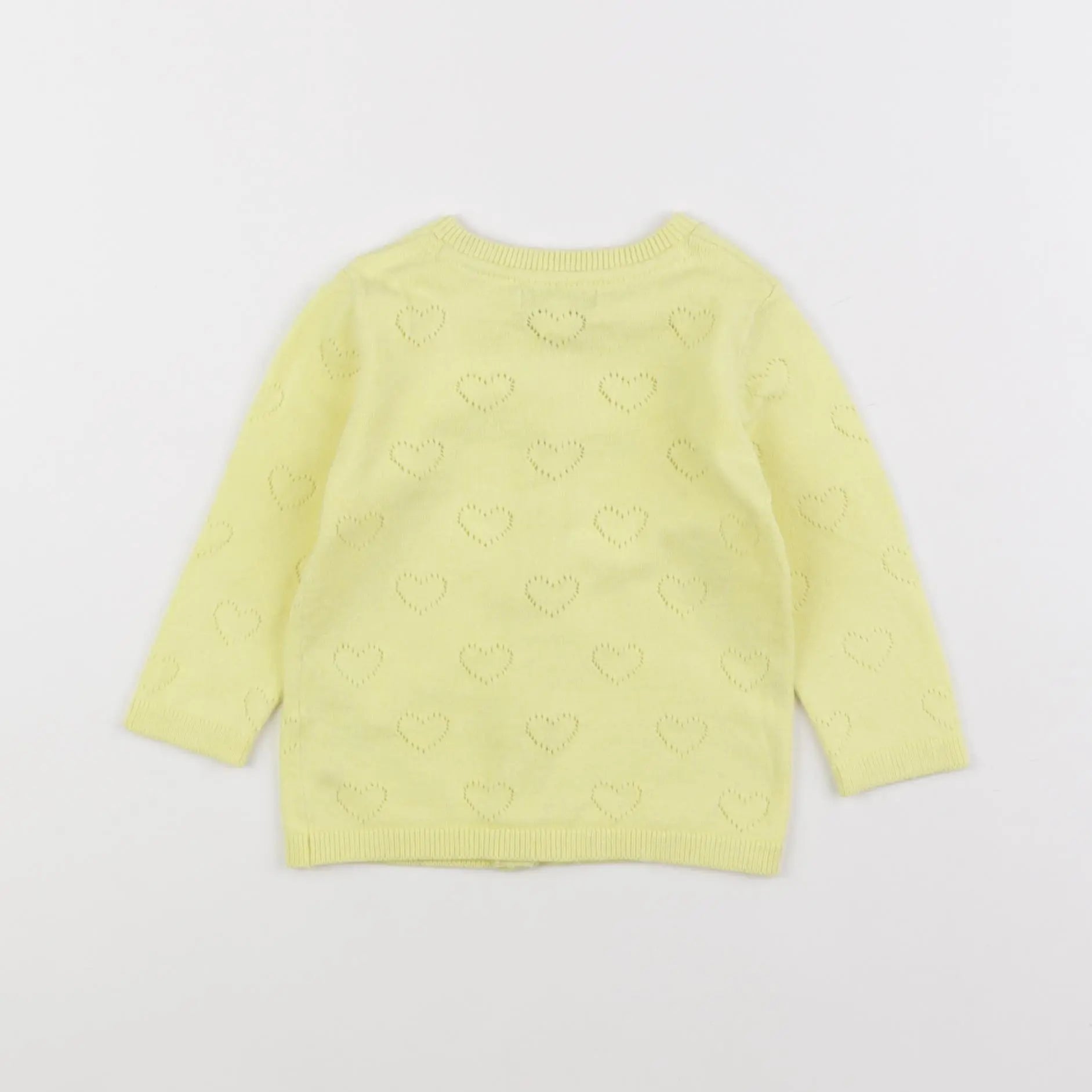 Vertbaudet - gilet jaune - 9 mois