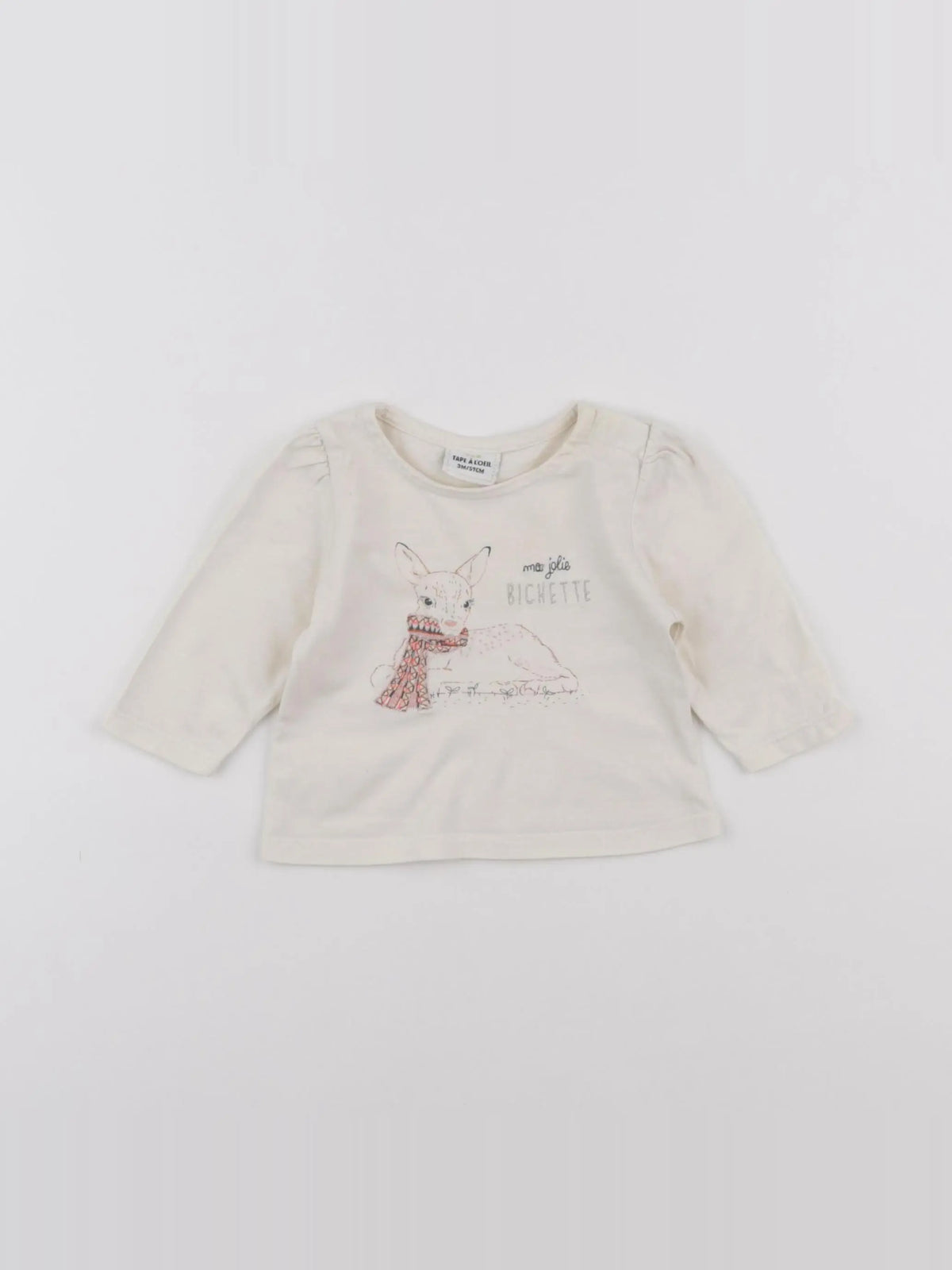 Tape à l'oeil - tee-shirt blanc - 3 mois