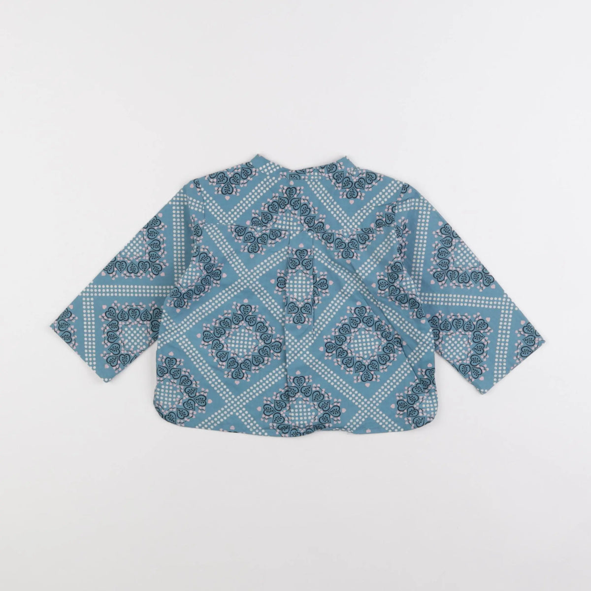 Bonton - chemise bleu - 12 mois