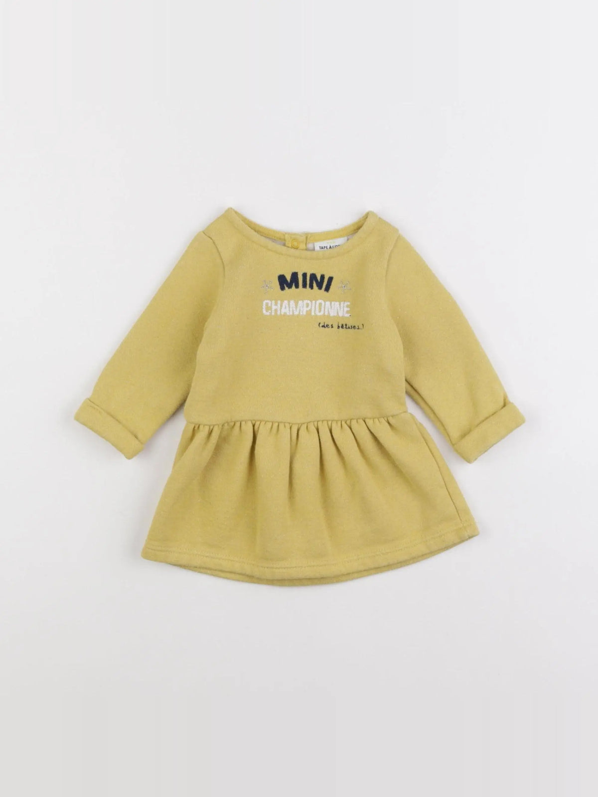 Tape à l'oeil - robe jaune - 3 mois