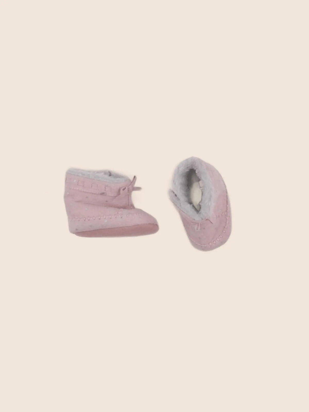 Tape à l'oeil - chaussons rose - 3/6 mois