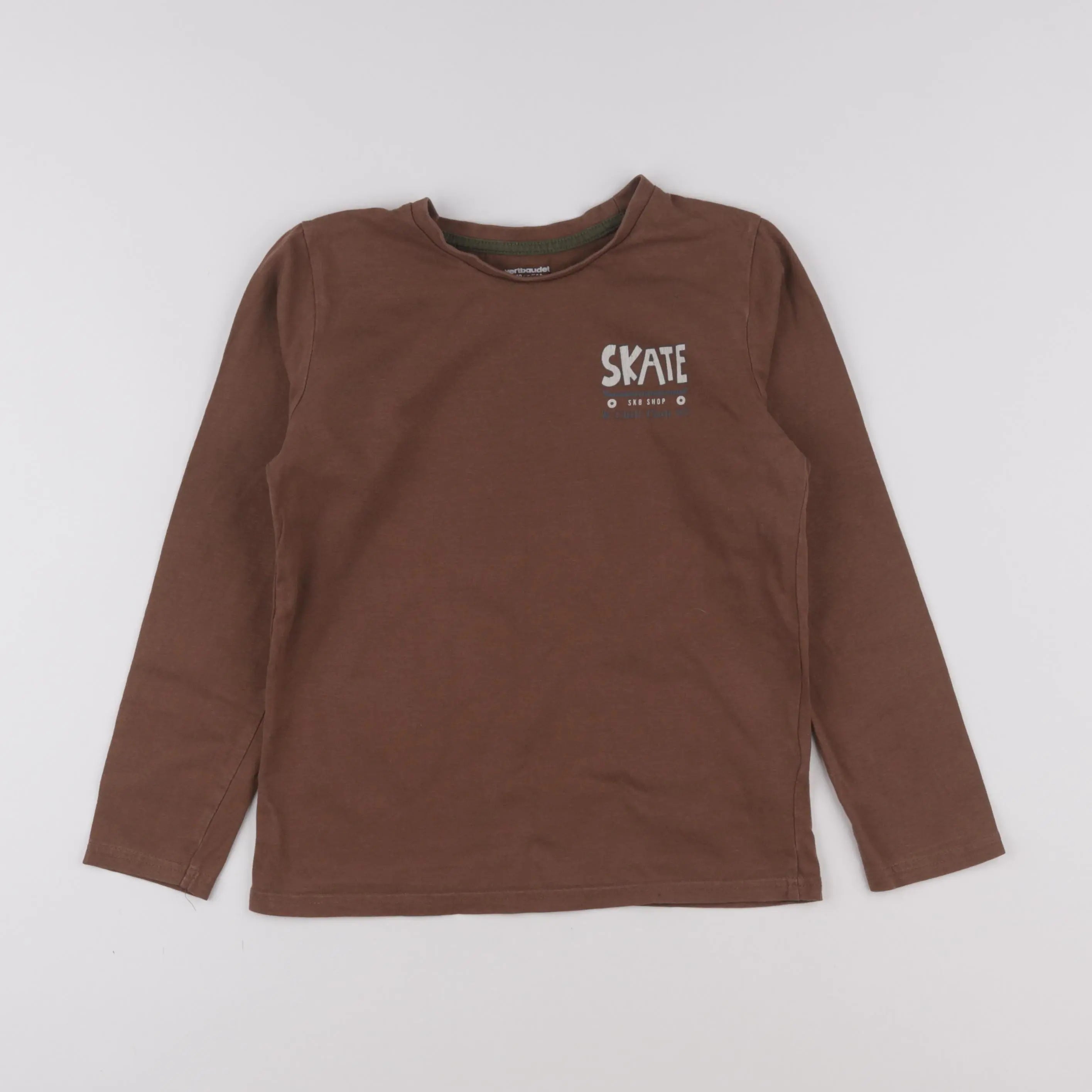 Vertbaudet - tee-shirt marron - 10 ans