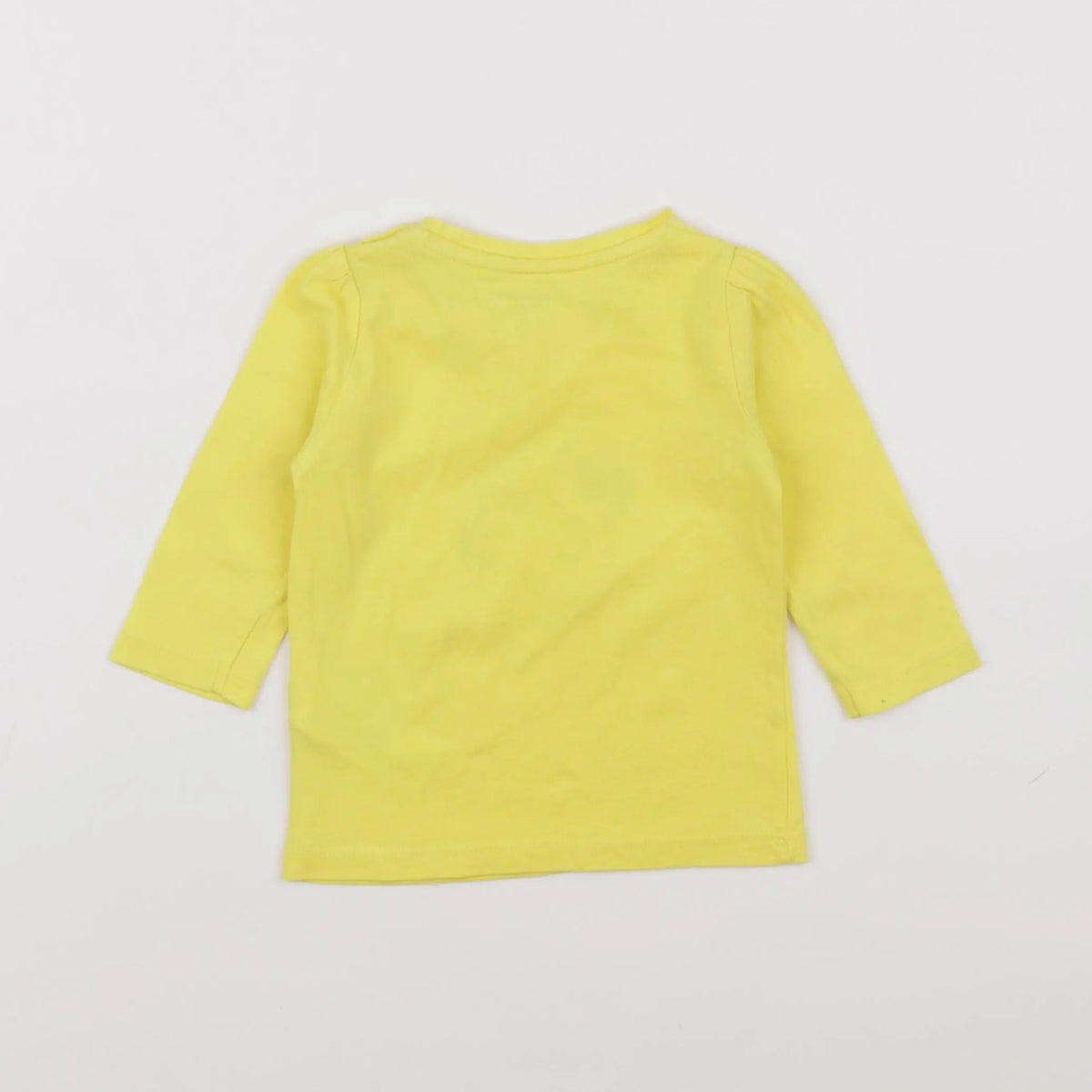 Vertbaudet - tee-shirt jaune - 6 mois