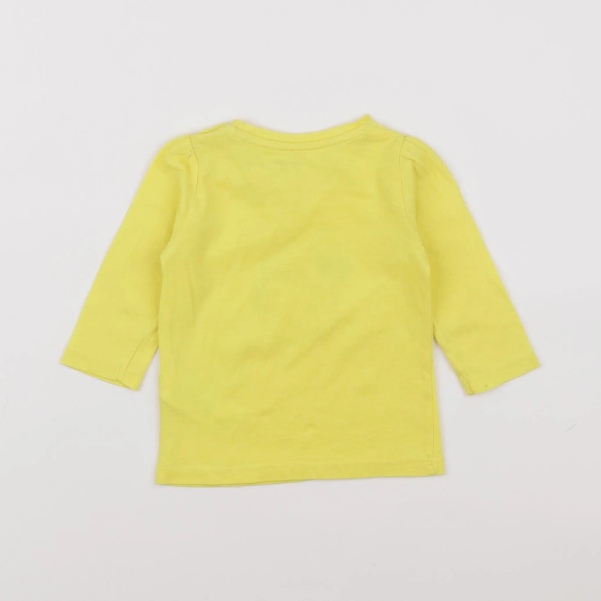 Vertbaudet - tee-shirt jaune - 6 mois