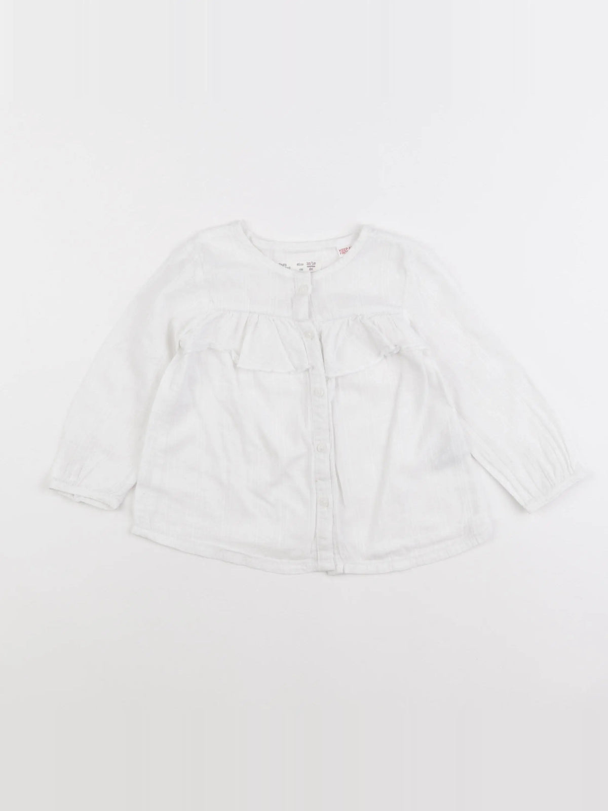 Zara - blouse blanc - 12/18 mois