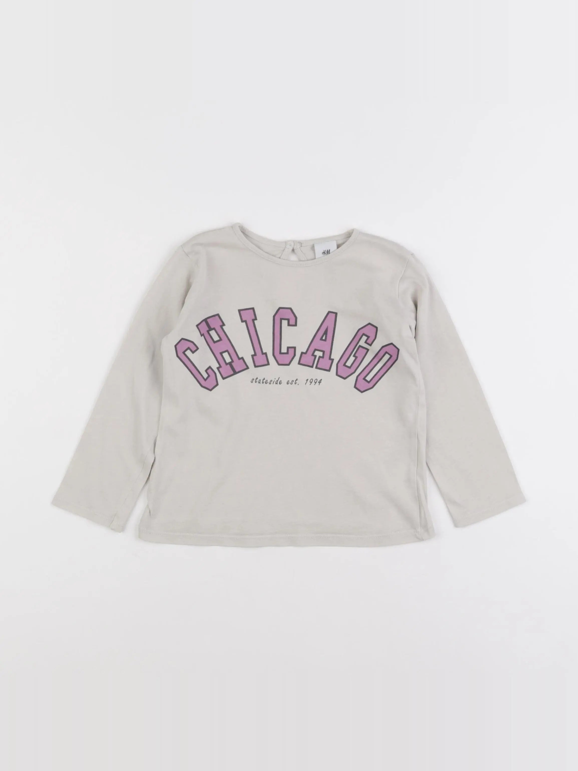 H&M - tee-shirt beige - 18 mois à 2 ans