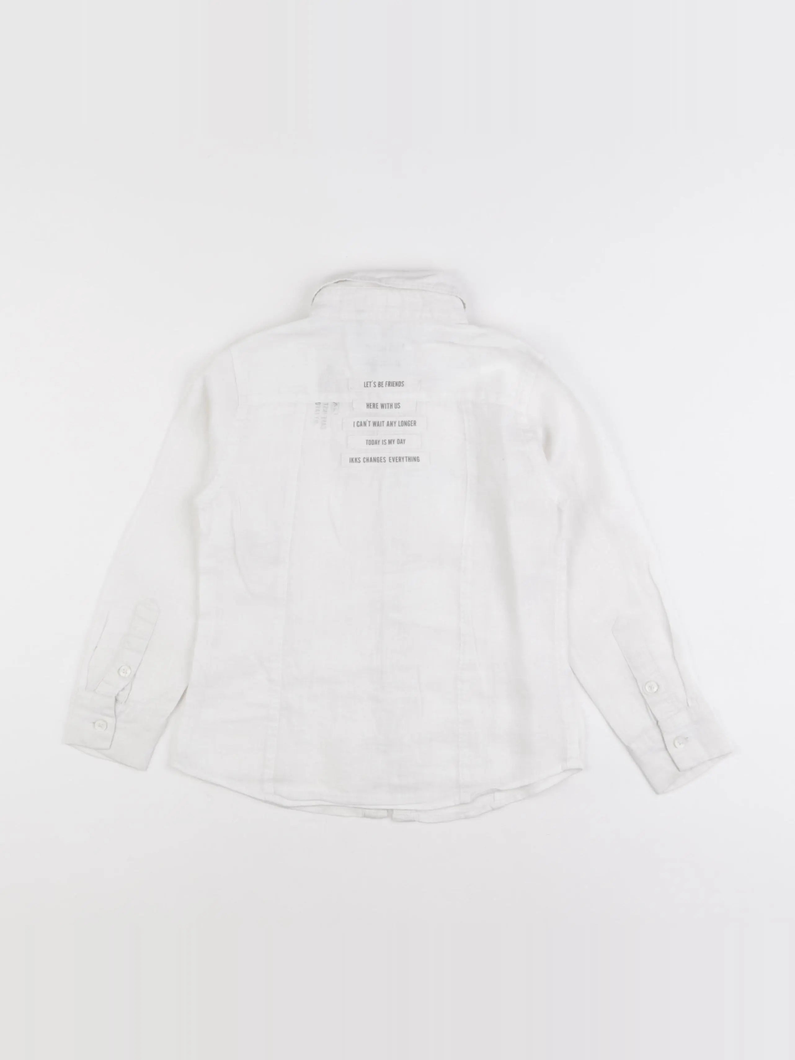 IKKS - chemise imprimé au dos blanc - 5 ans