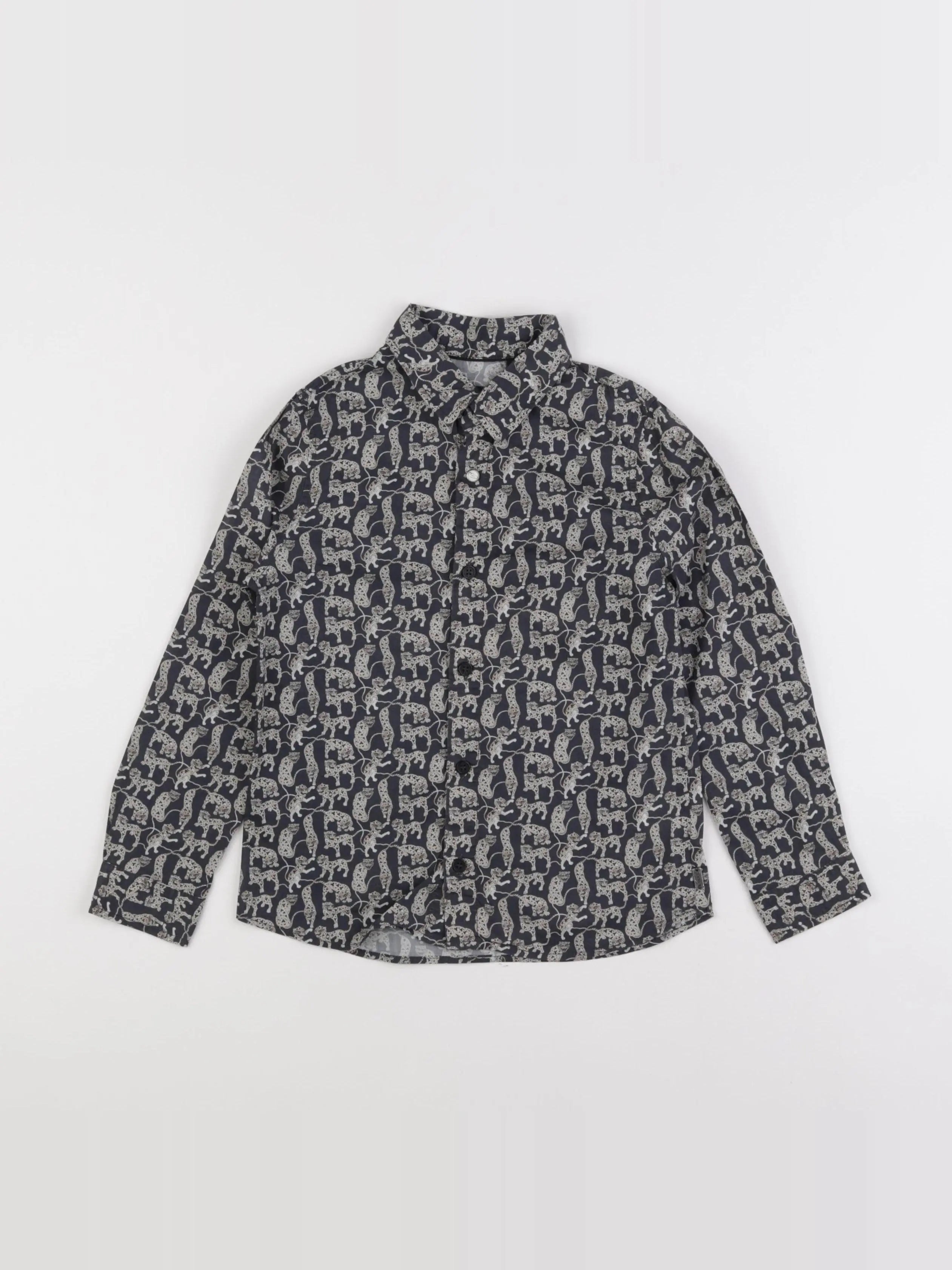 IKKS - chemise gris, beige - 5 ans