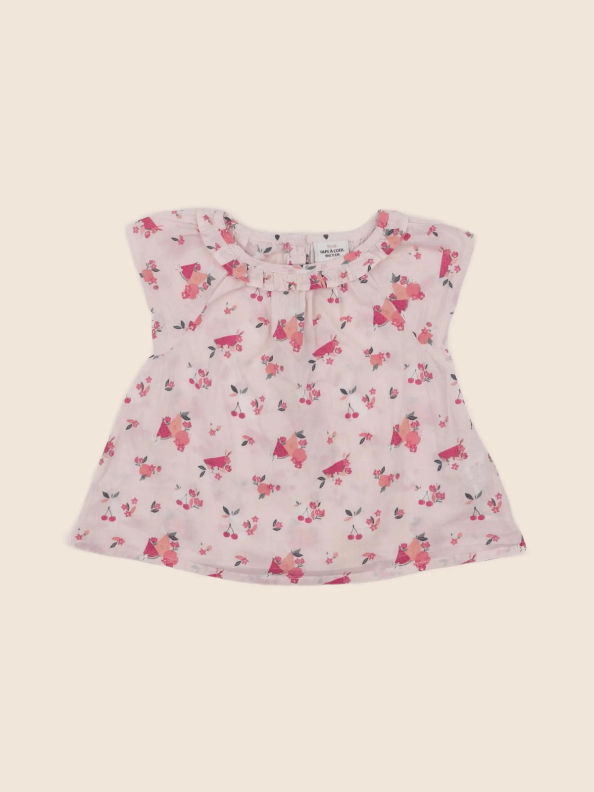 Tape à l'oeil - blouse rose - 9 mois