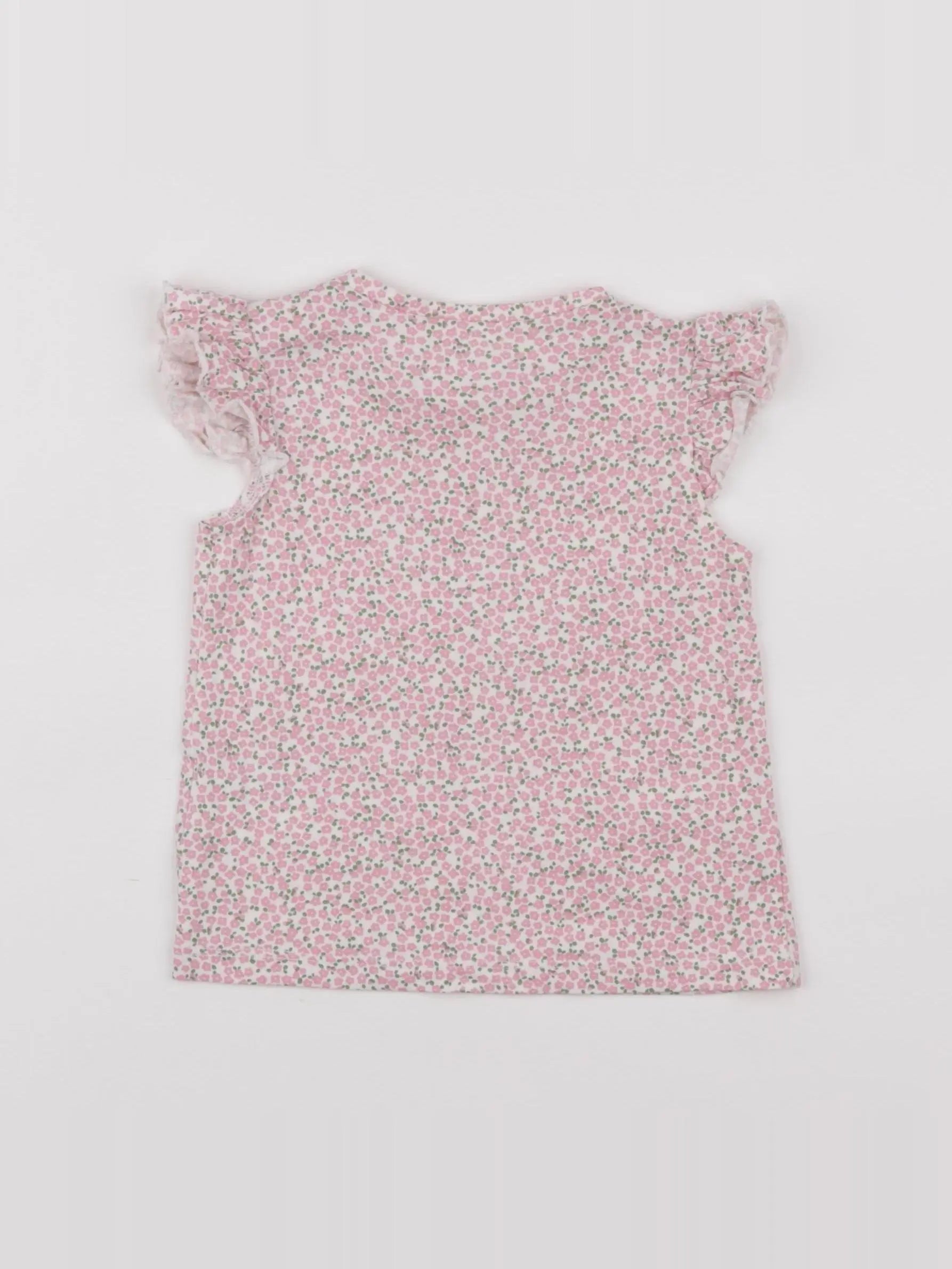 H&M - tee-shirt rose - 9/12 mois