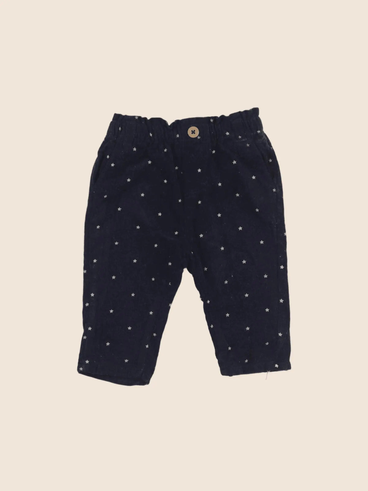 Vertbaudet - pantalon doublé bleu - 6 mois