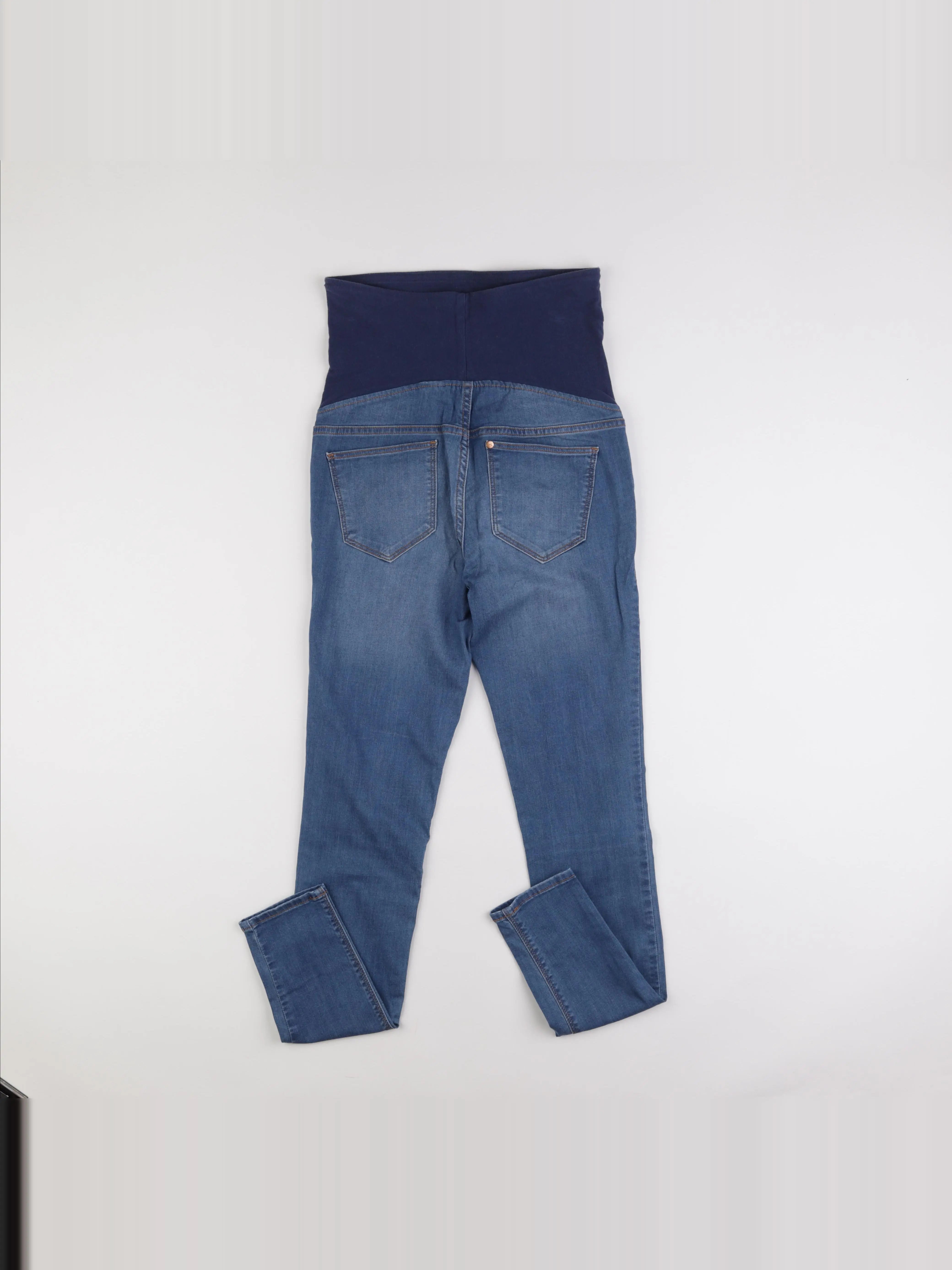 H&M - pantalon grossesse bleu - 36