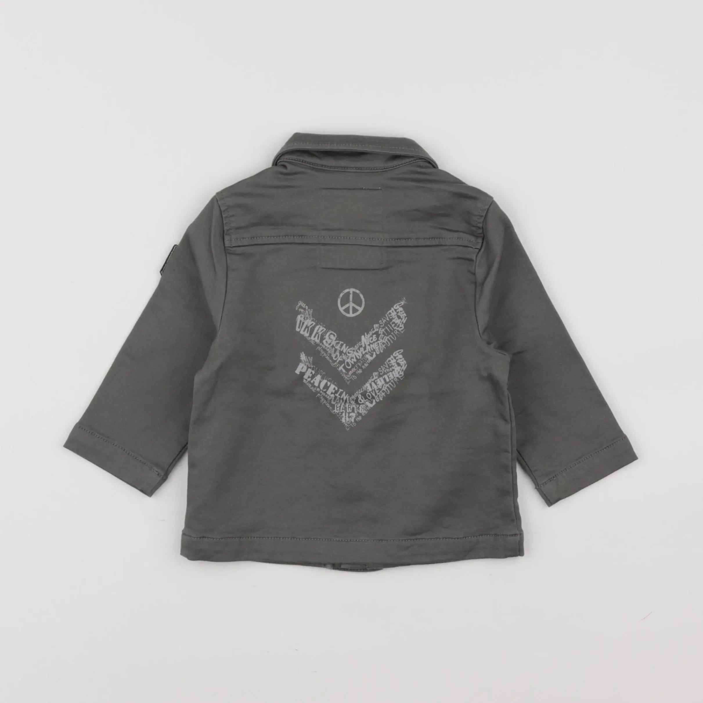 IKKS - veste imprimé au dos vert - 12 mois