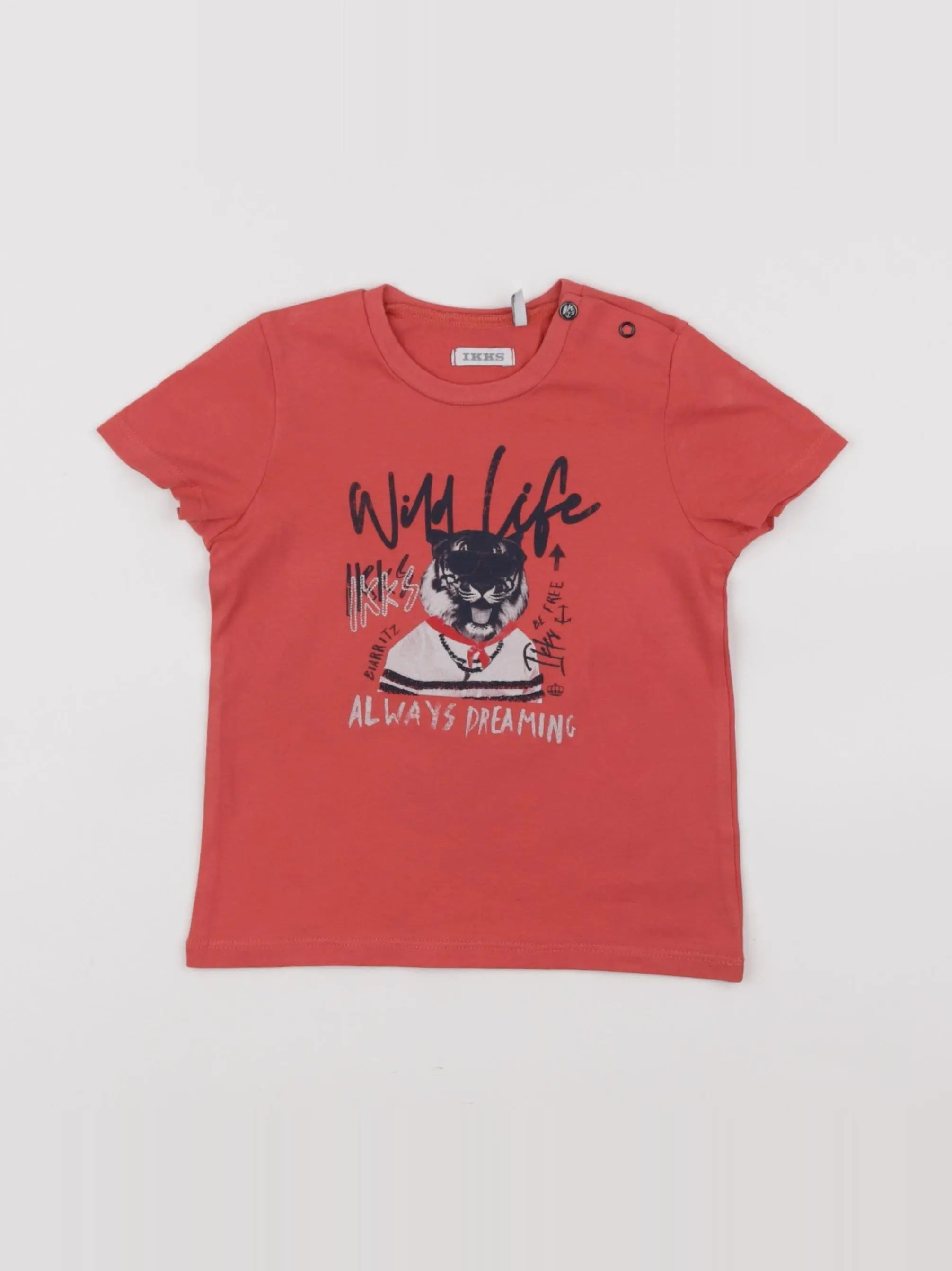 IKKS - tee-shirt rouge - 18 mois