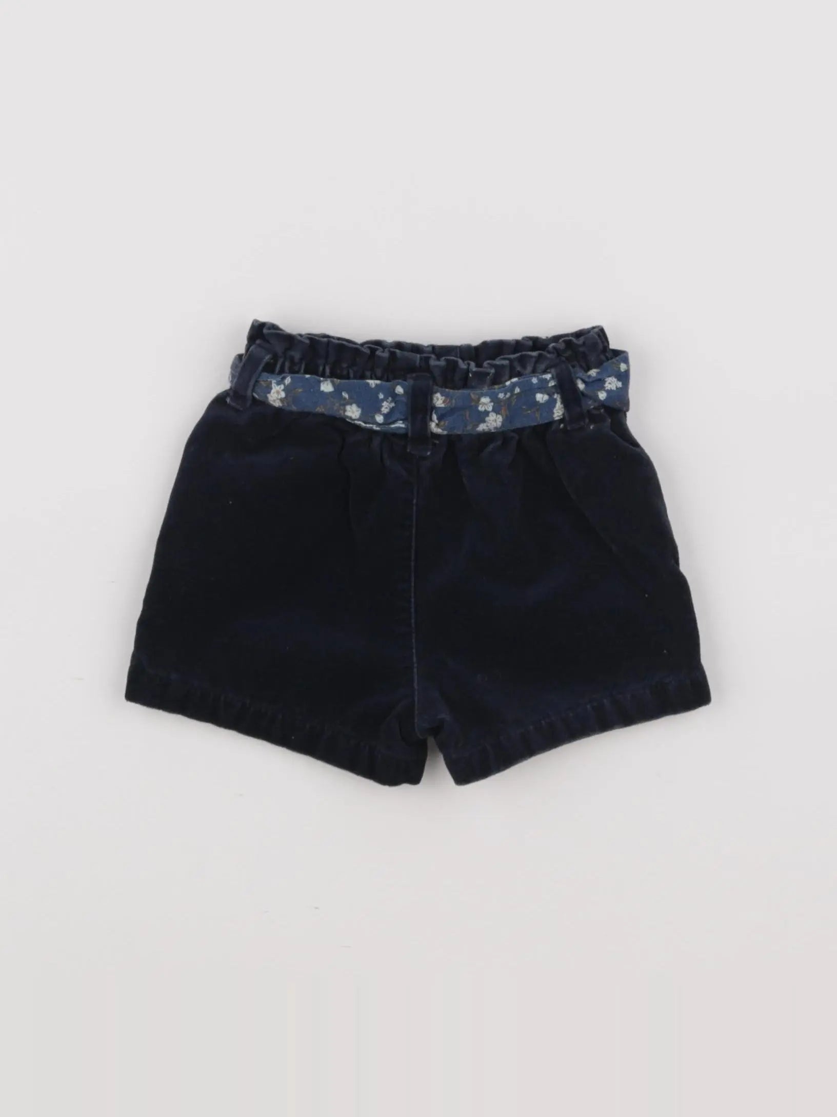Vertbaudet - short bleu - 6/9 mois