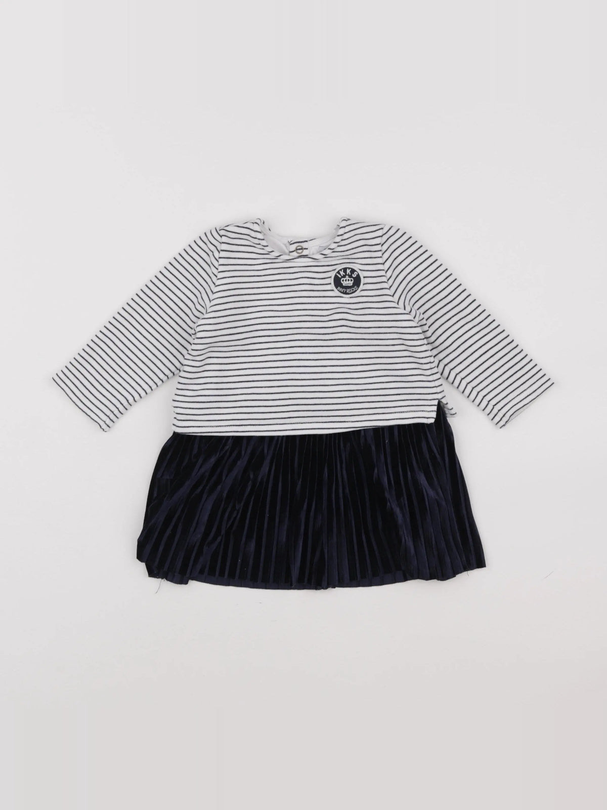 IKKS - robe blanc, noir - 12 mois