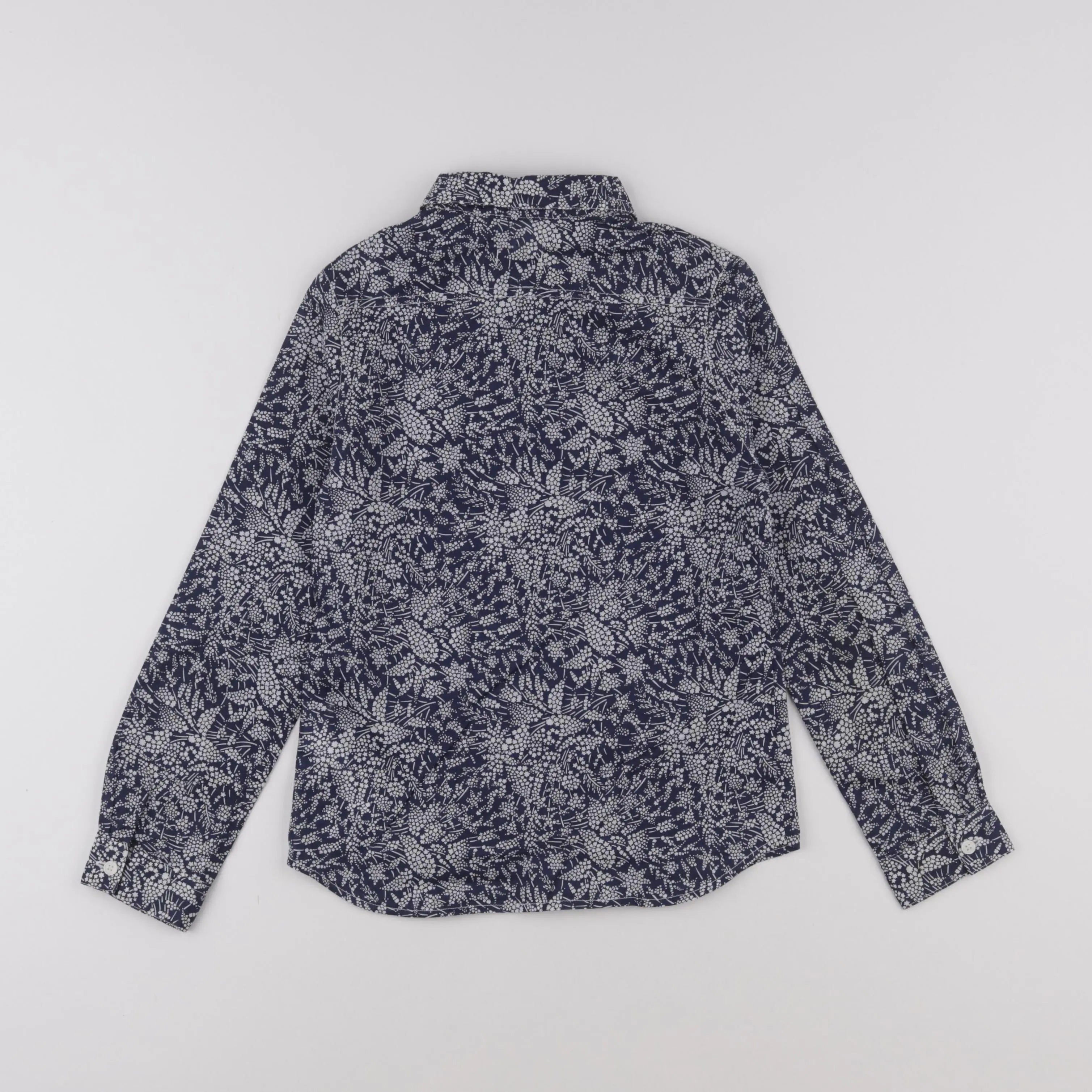 IKKS - chemise bleu, blanc - 8 ans