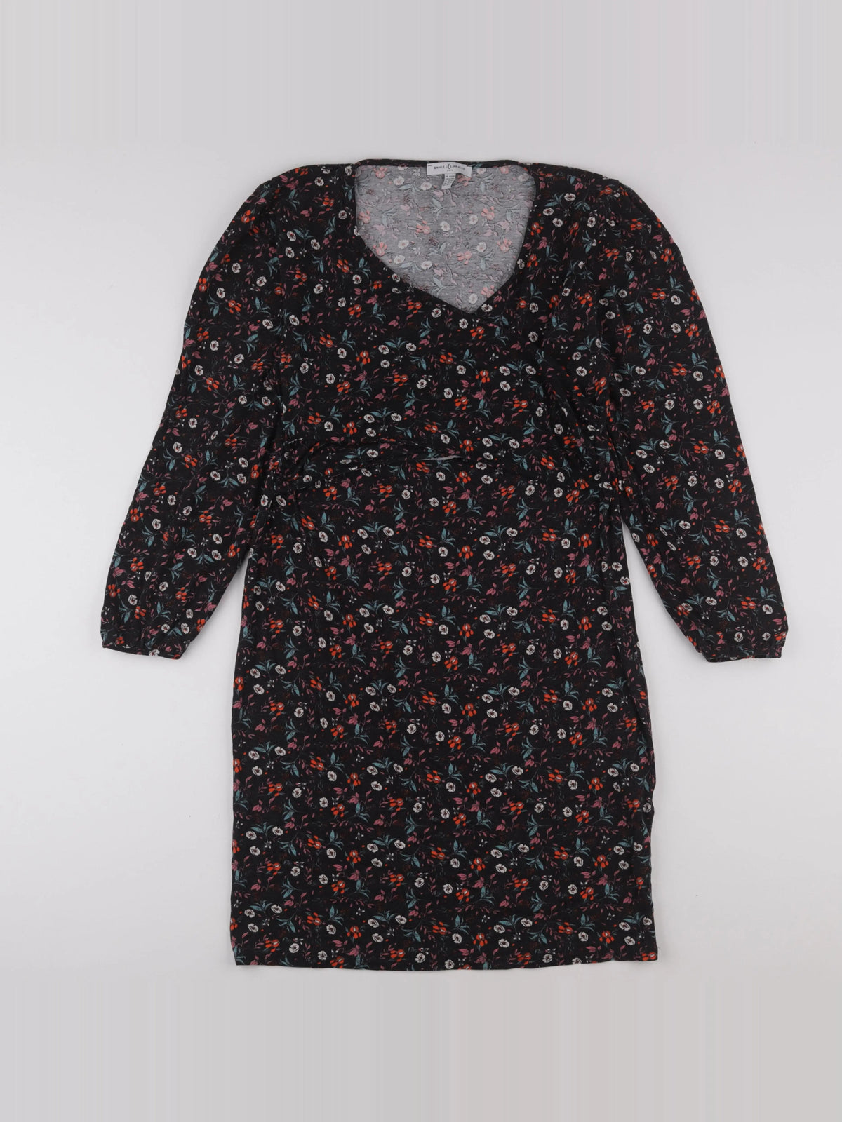 Envie de fraise - robe allaitement, grossesse noir - 44 à 46
