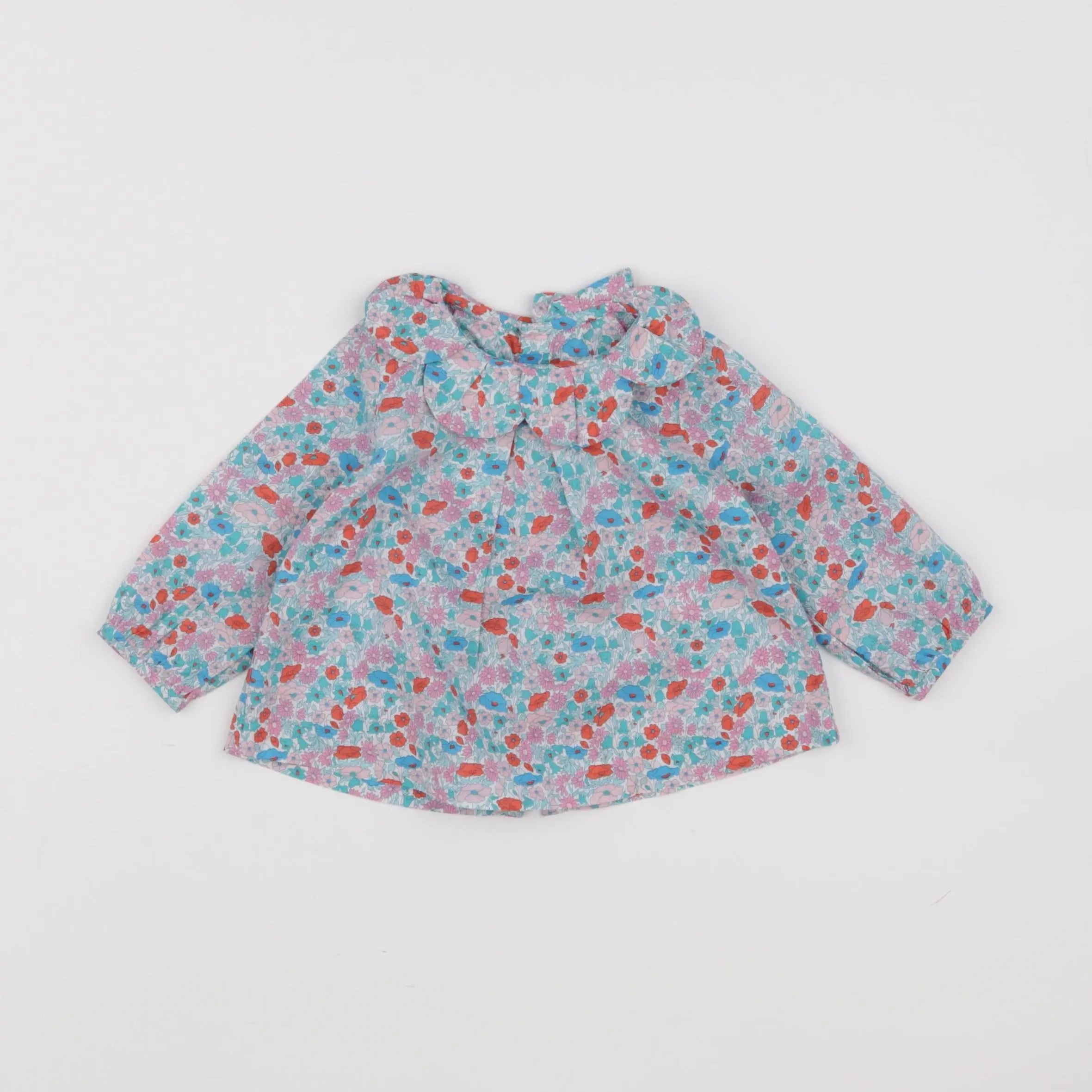 Jacadi - blouse liberty multicolore - 6 mois
