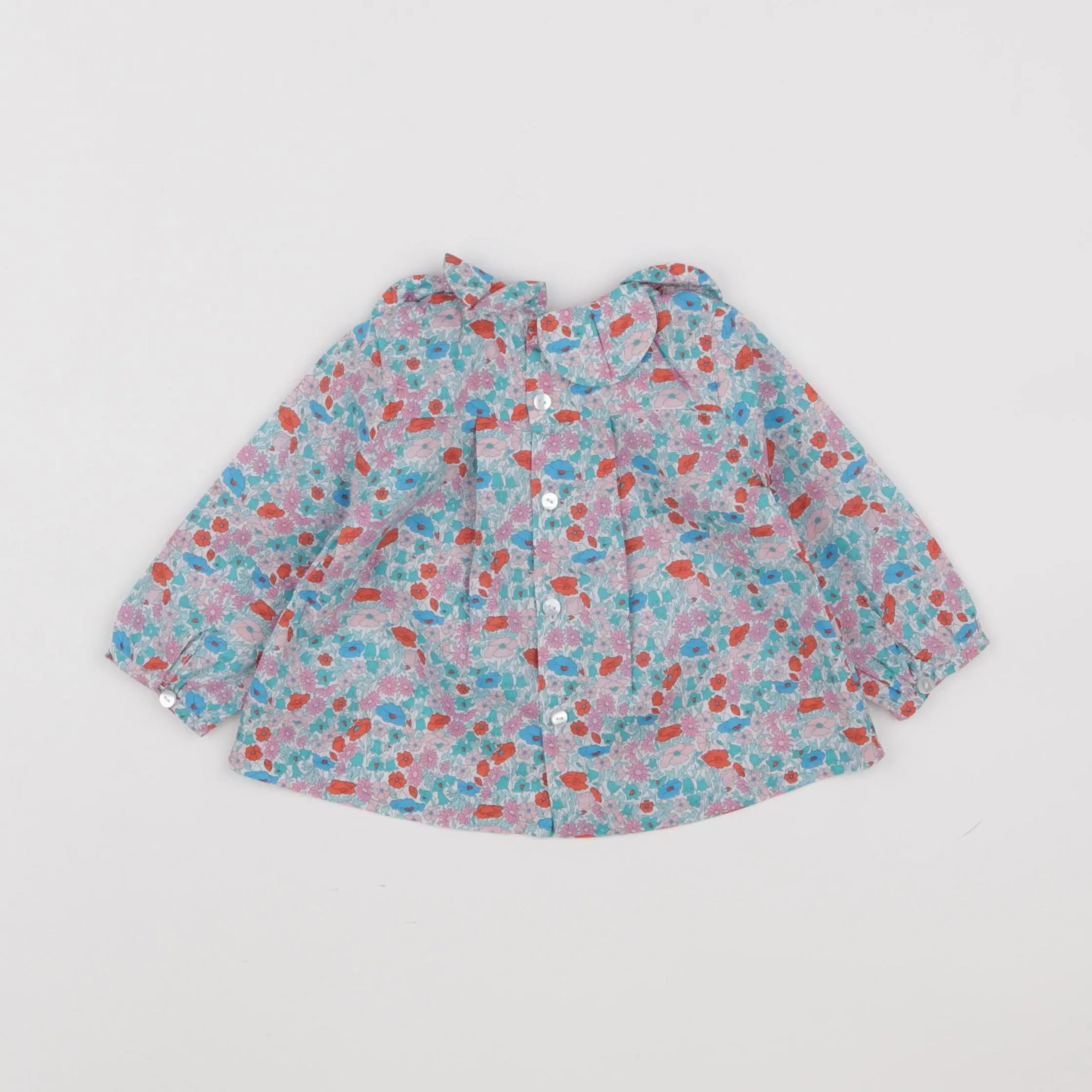 Jacadi - blouse liberty multicolore - 6 mois