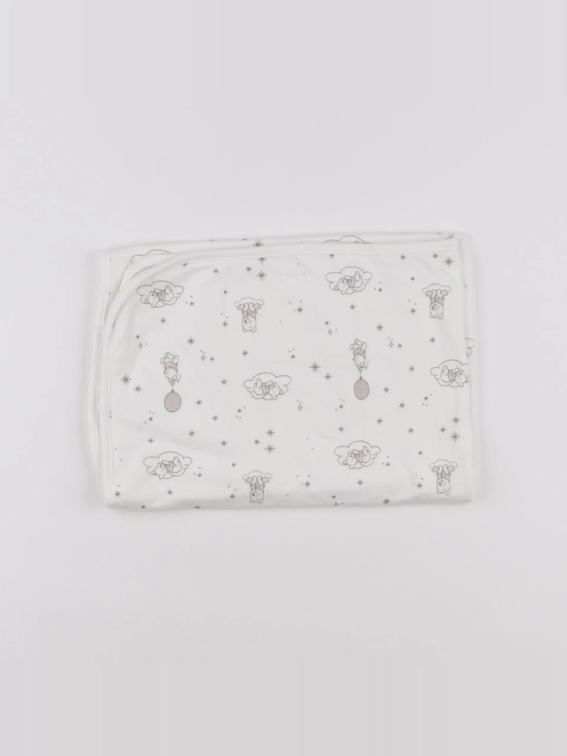 H&M - couverture blanc, marron - 70x70cm