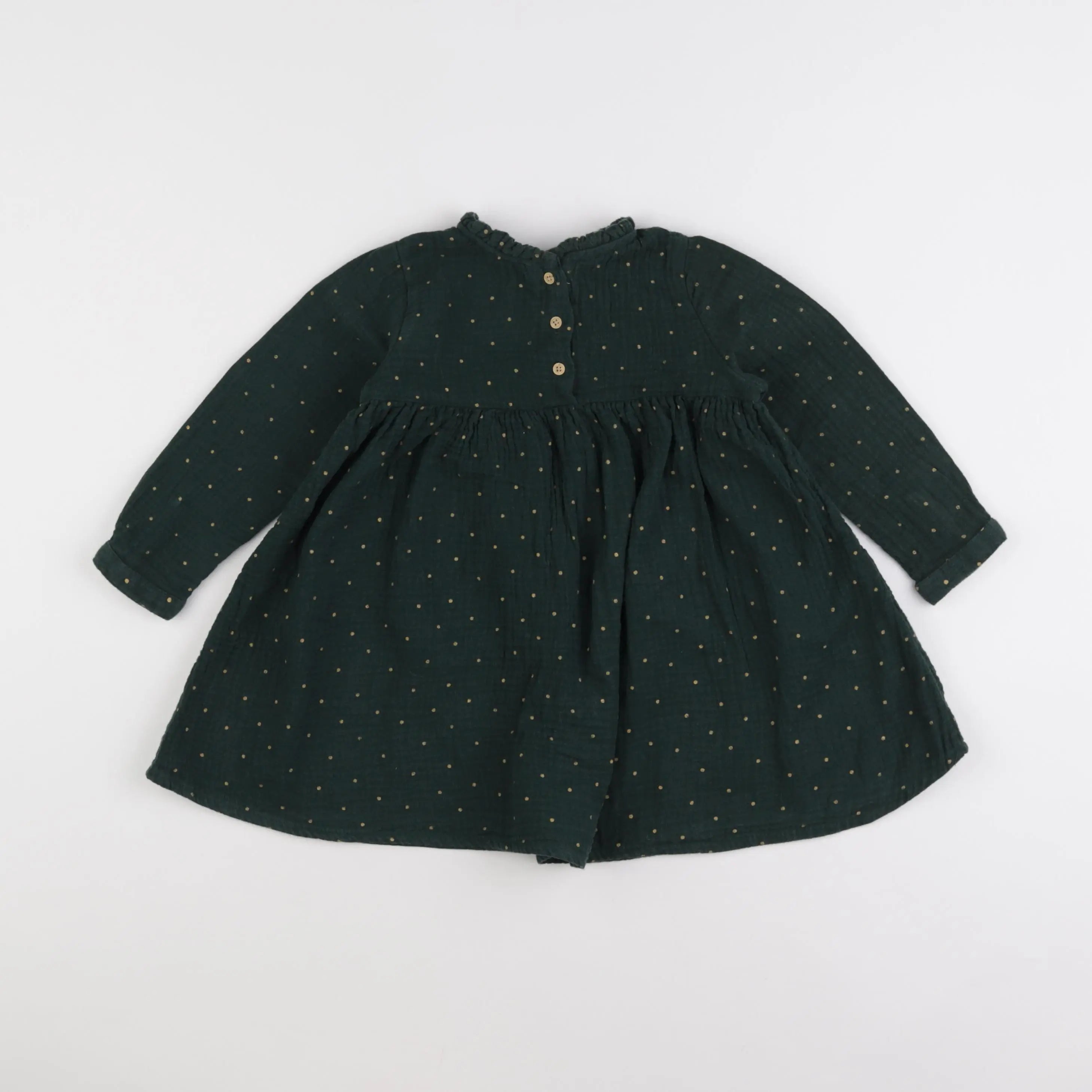 Vertbaudet - robe vert - 3 ans