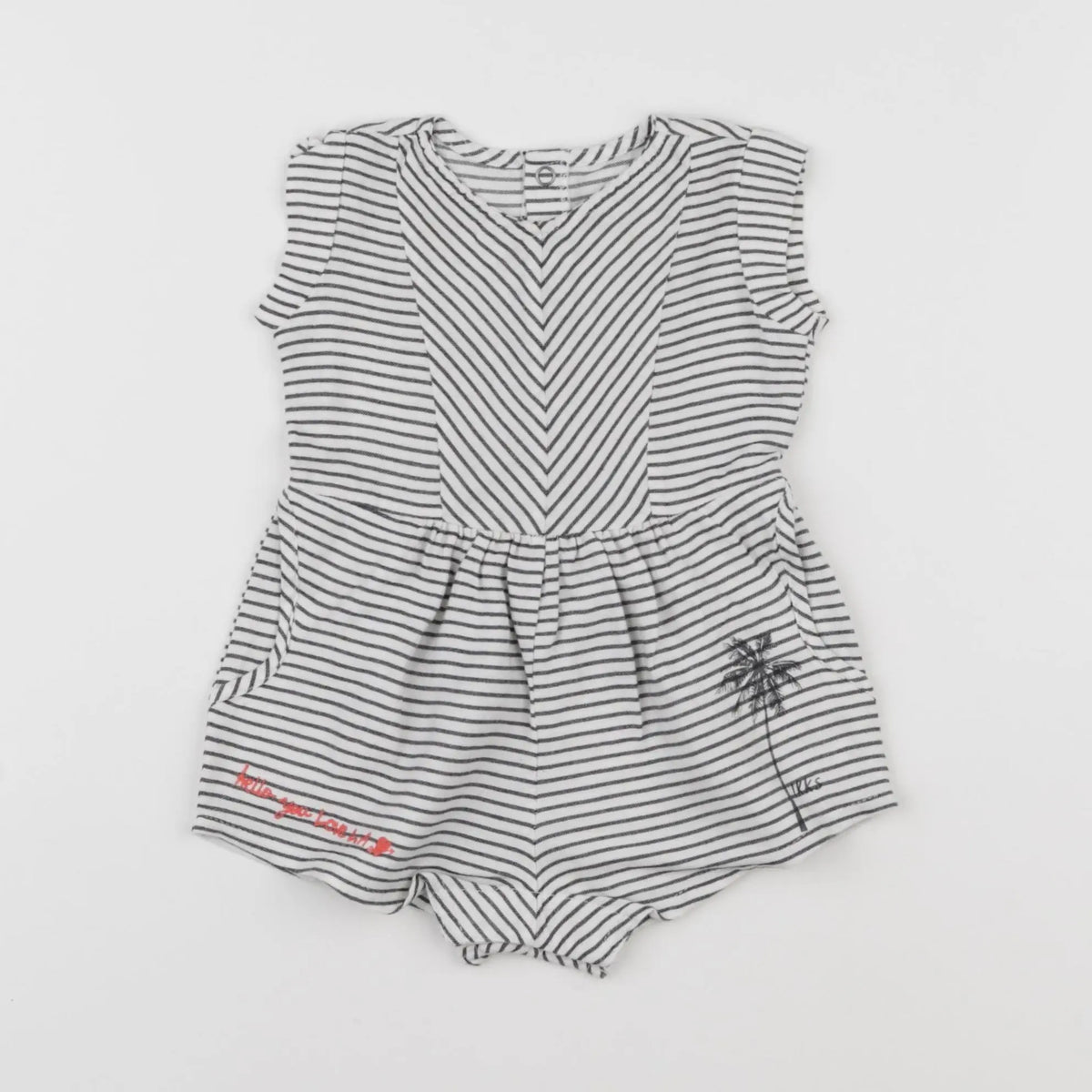 IKKS - combinaison blanc, gris - 6 mois