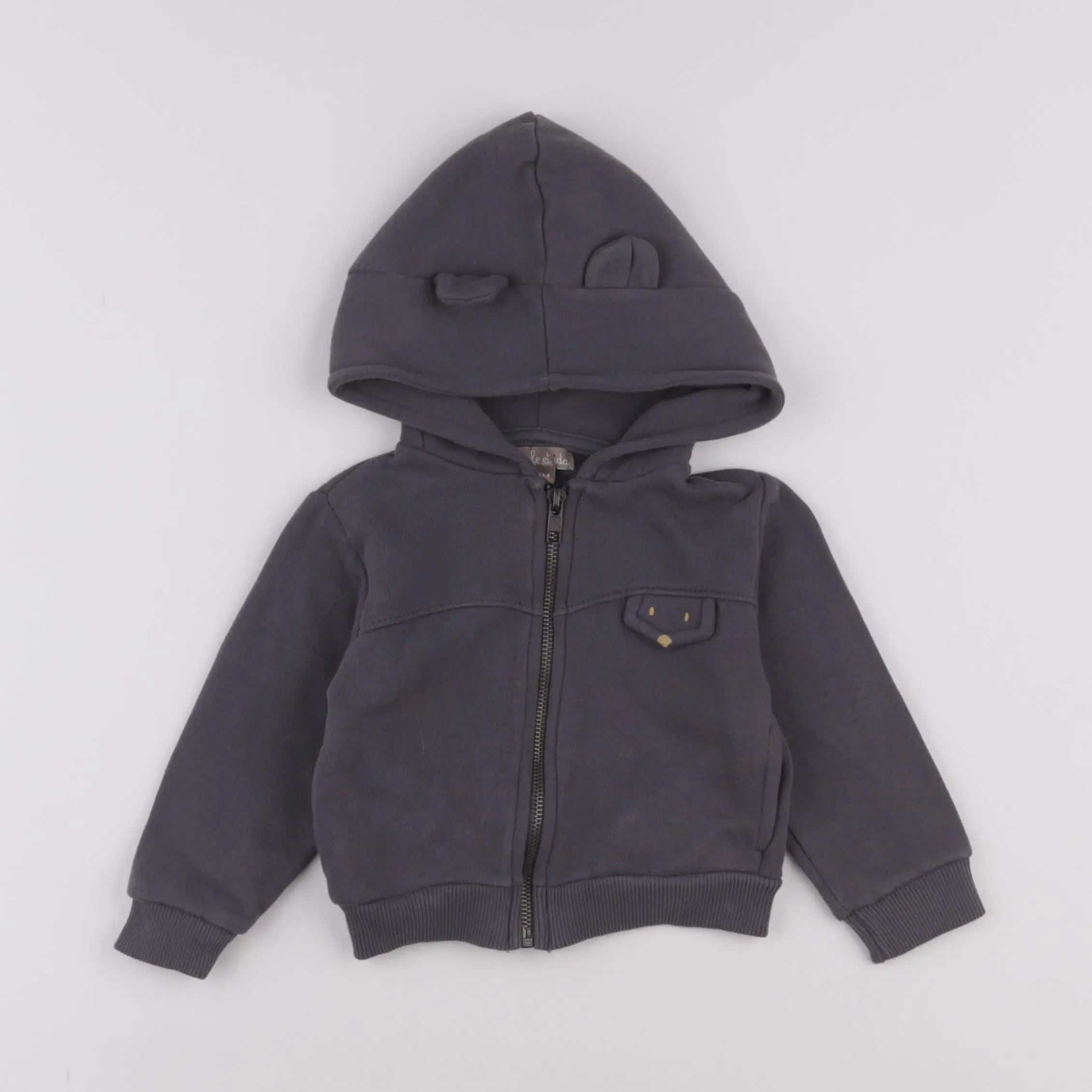 Emile et Ida - sweat gris - 9 mois