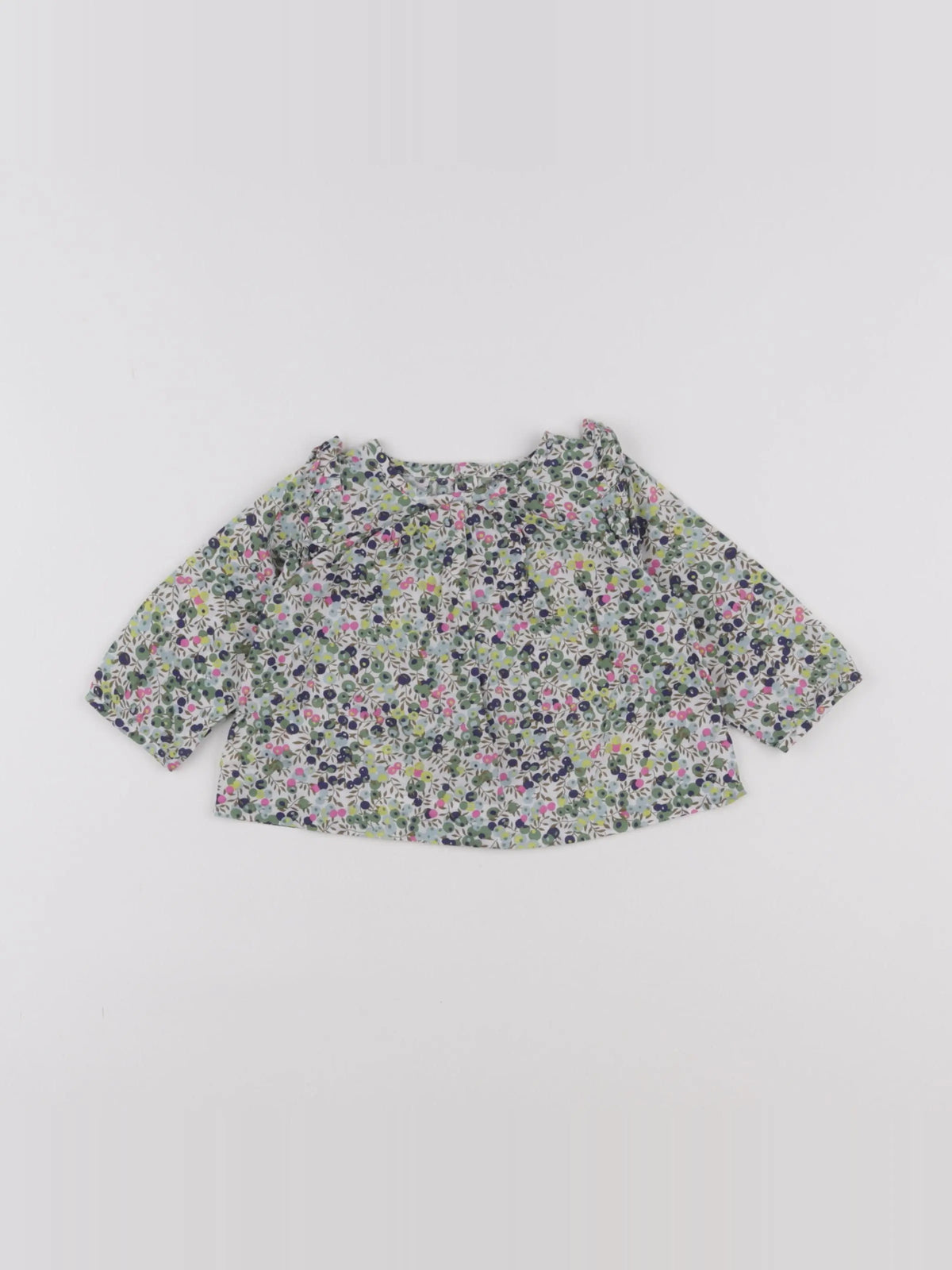Jacadi - blouse liberty vert - 6 mois