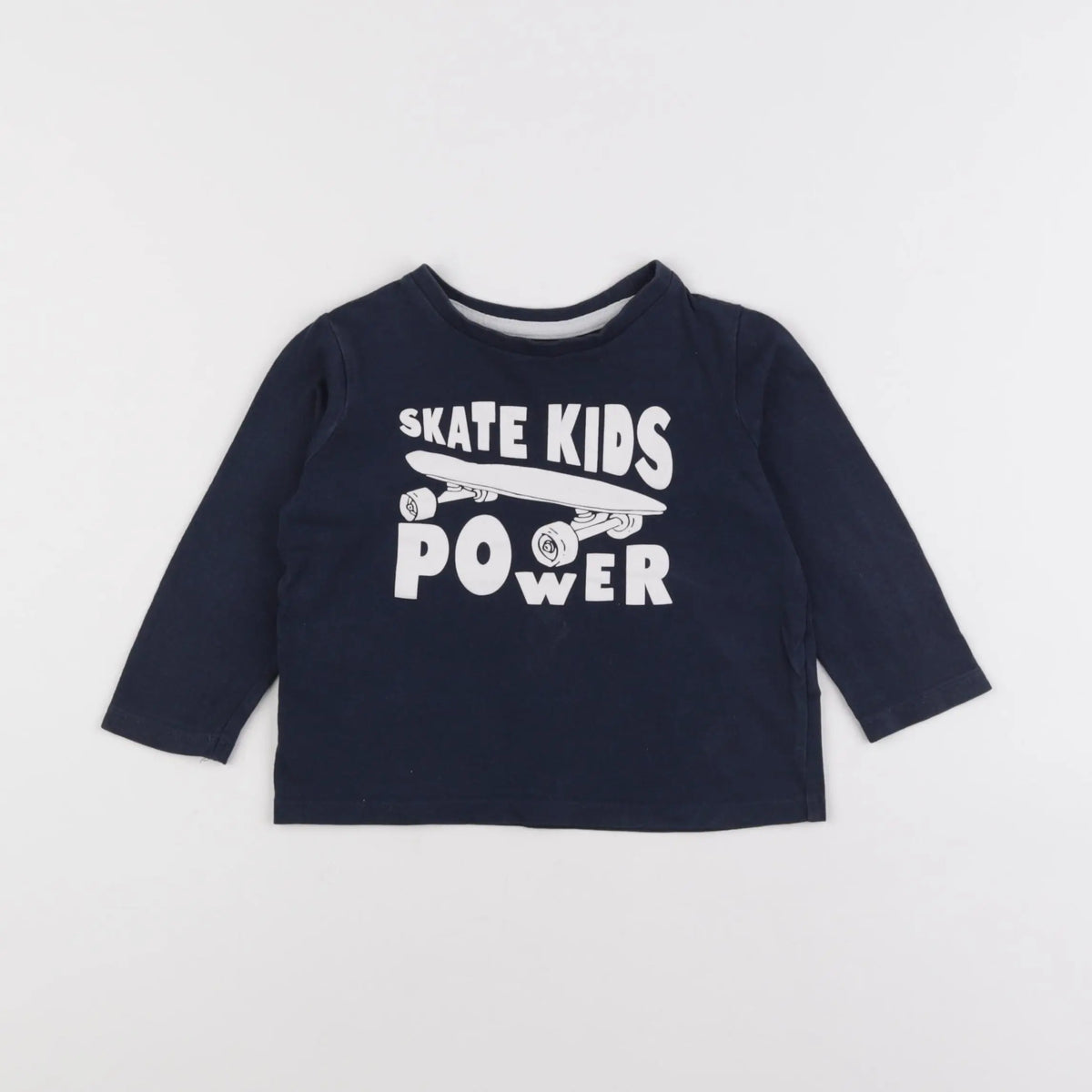 Vertbaudet - tee-shirt bleu - 2 ans
