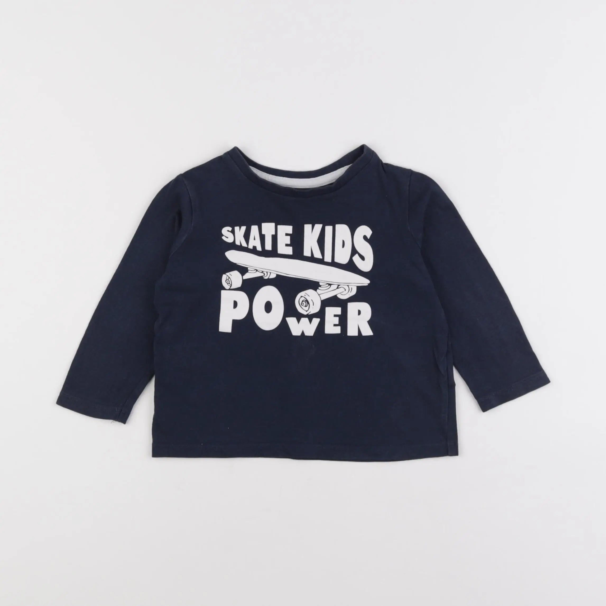 Vertbaudet - tee-shirt bleu - 2 ans