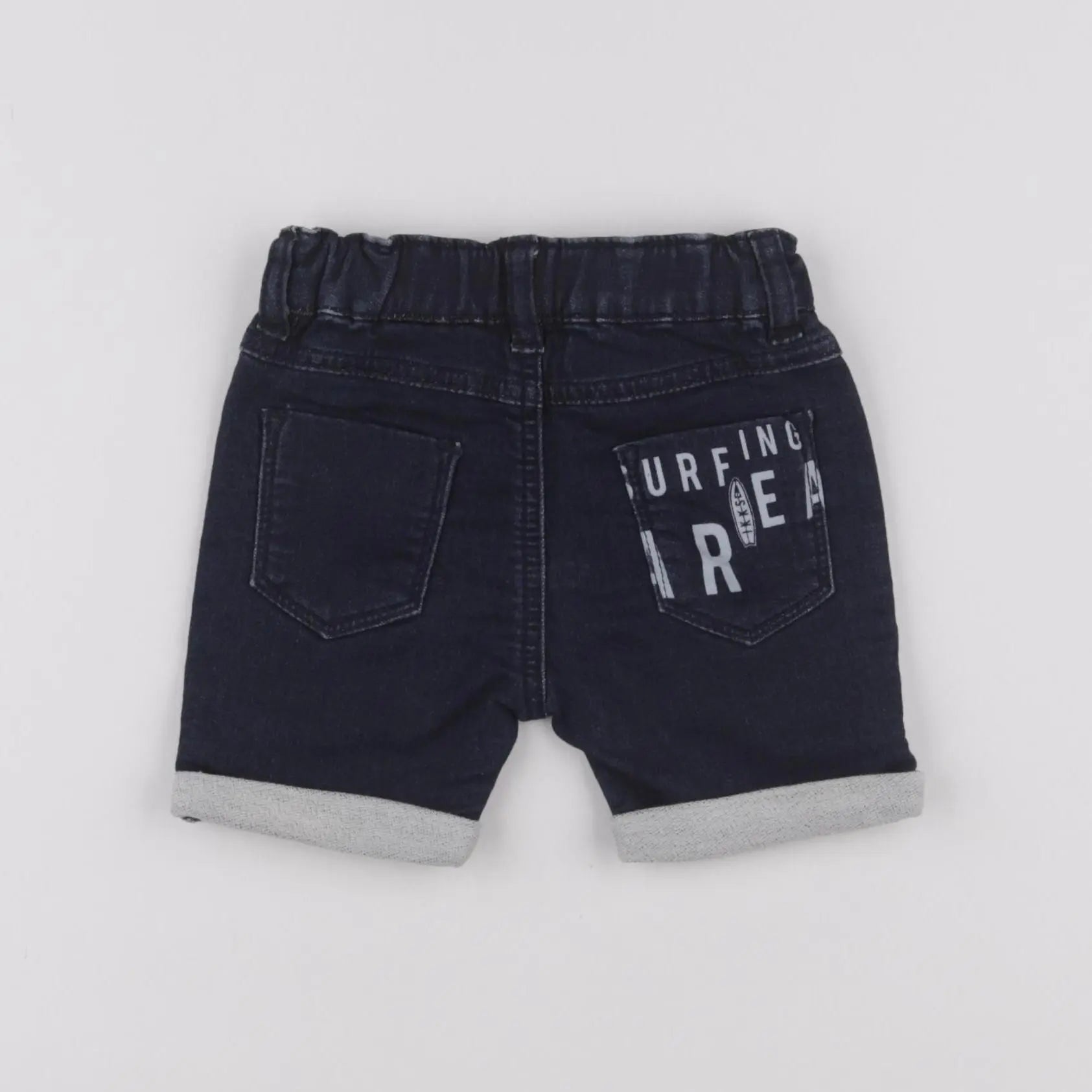 IKKS - short bleu - 12 mois