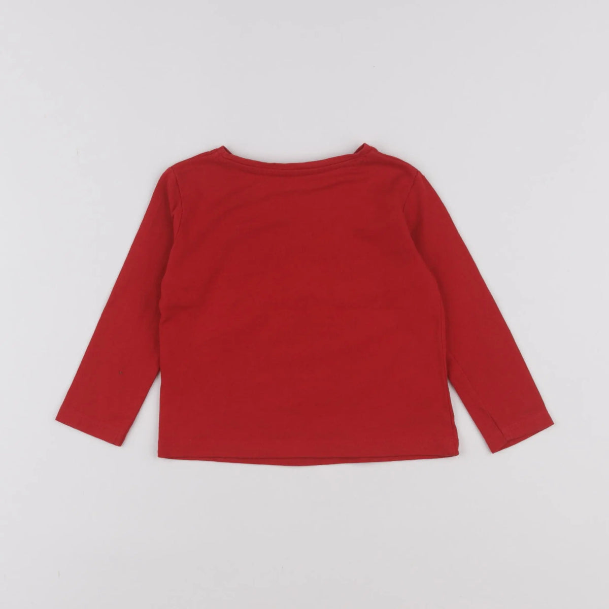 Vertbaudet - tee-shirt rouge - 2 ans