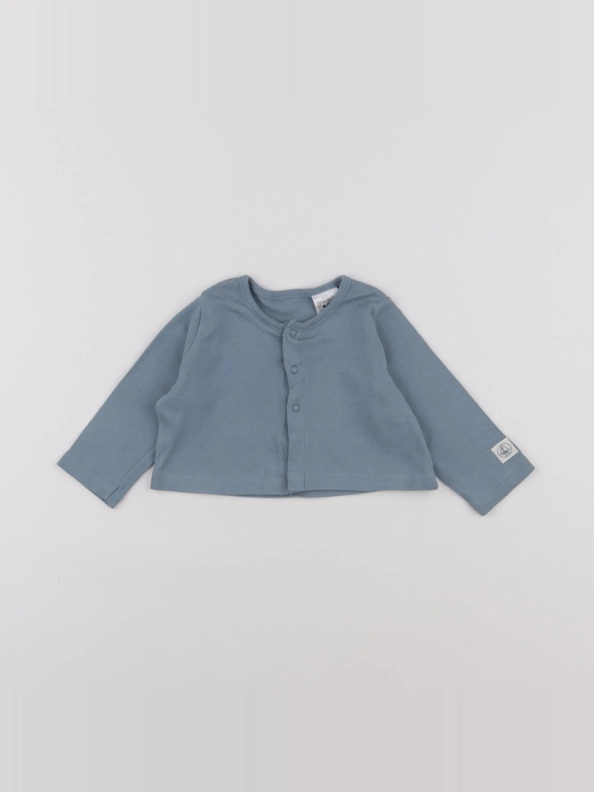 Petit Bateau - tee-shirt bleu - 6 mois