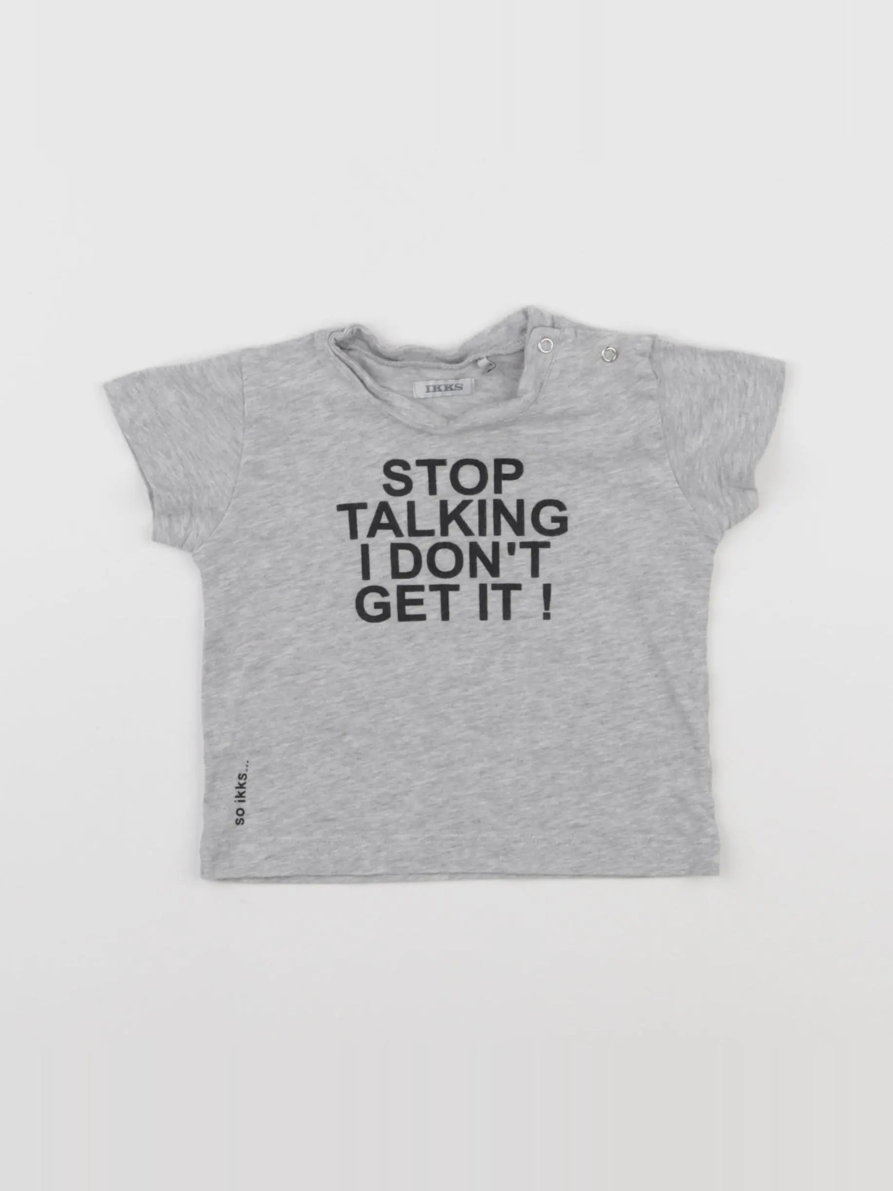 IKKS - tee-shirt gris - 6 mois